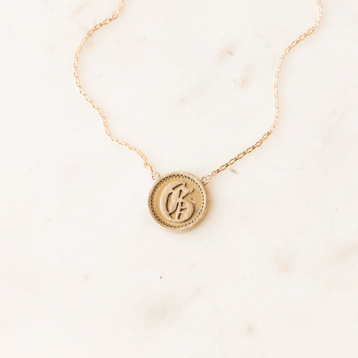 "G" Victorian Pendant