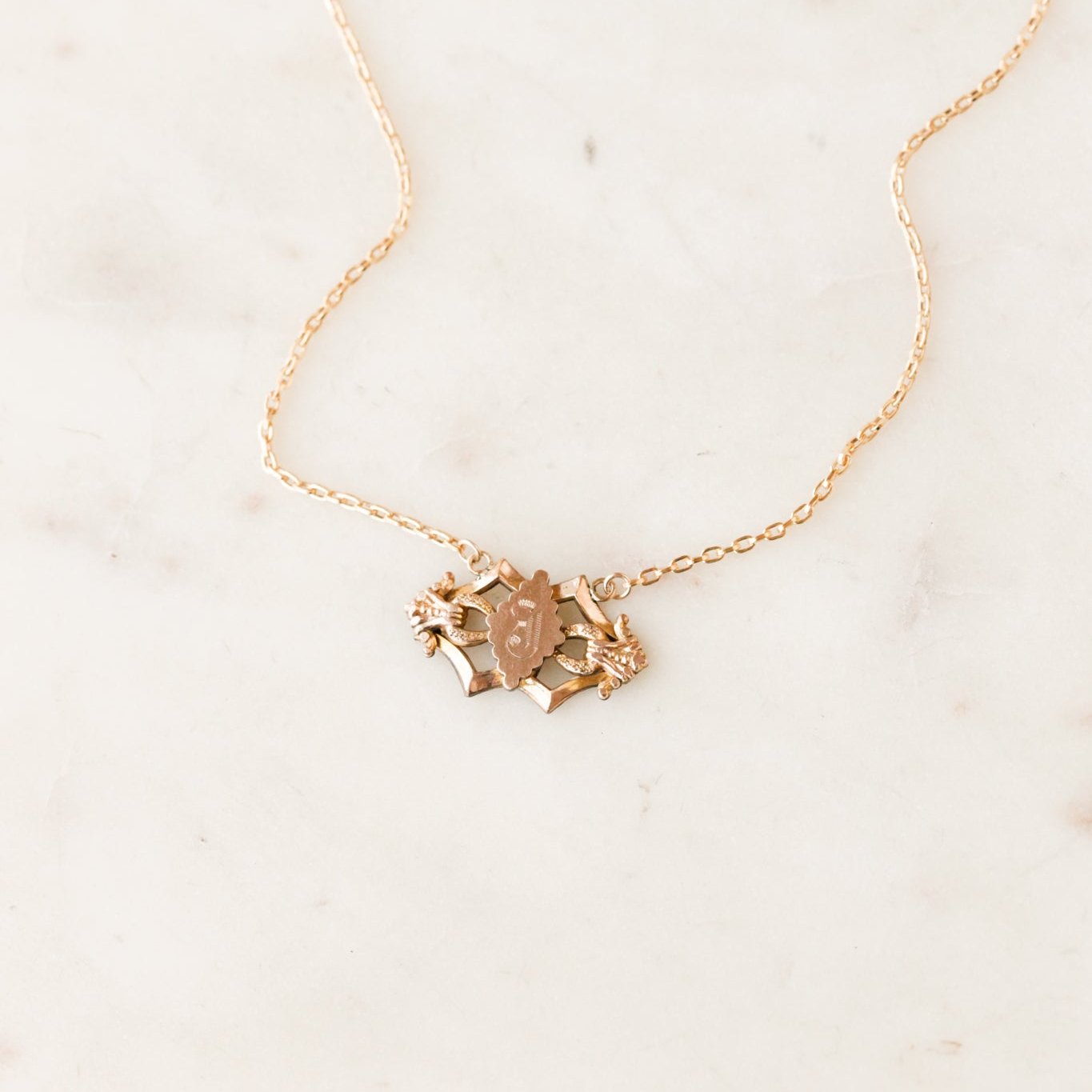 "J" Victorian Pendant