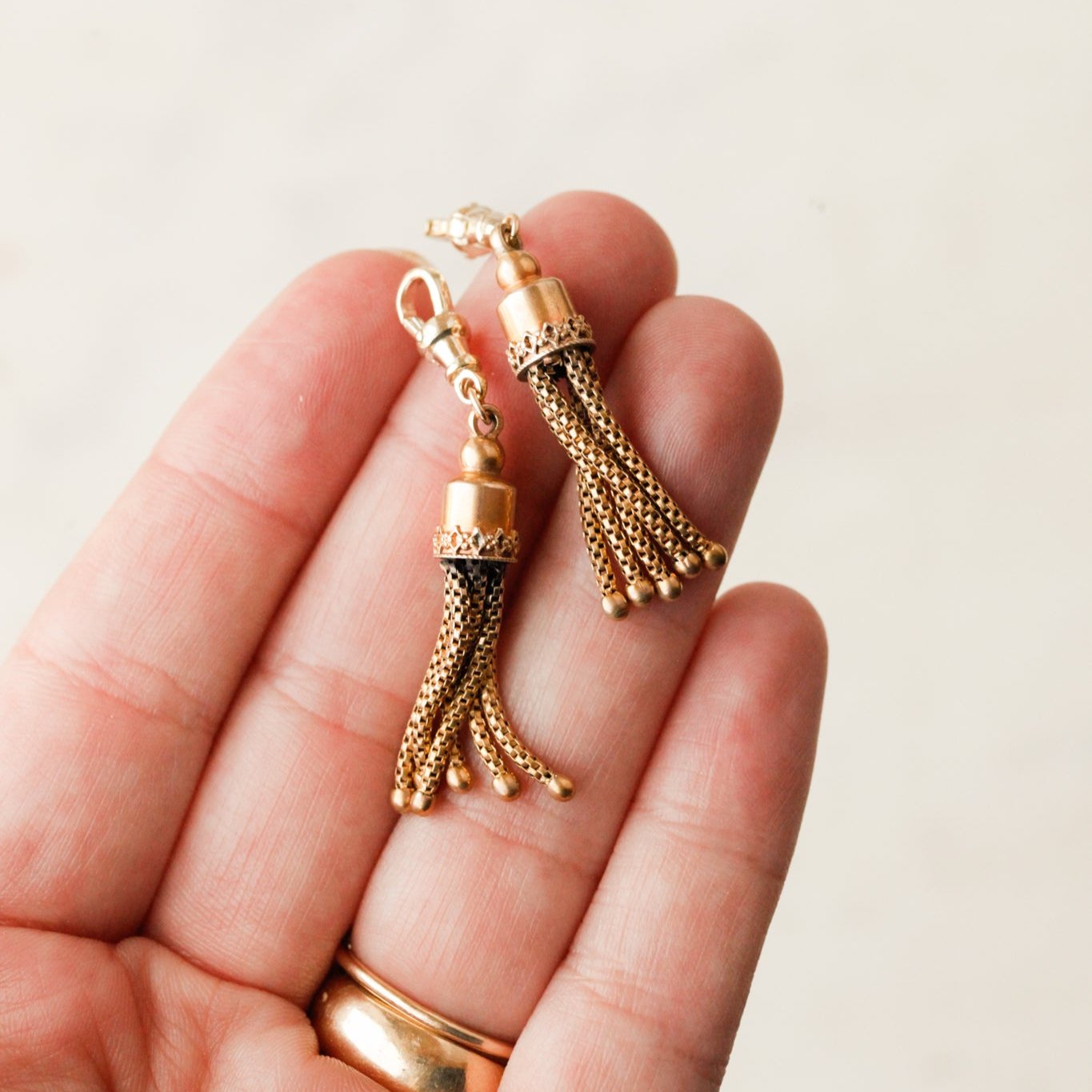 Byron Gold Tassel Charms