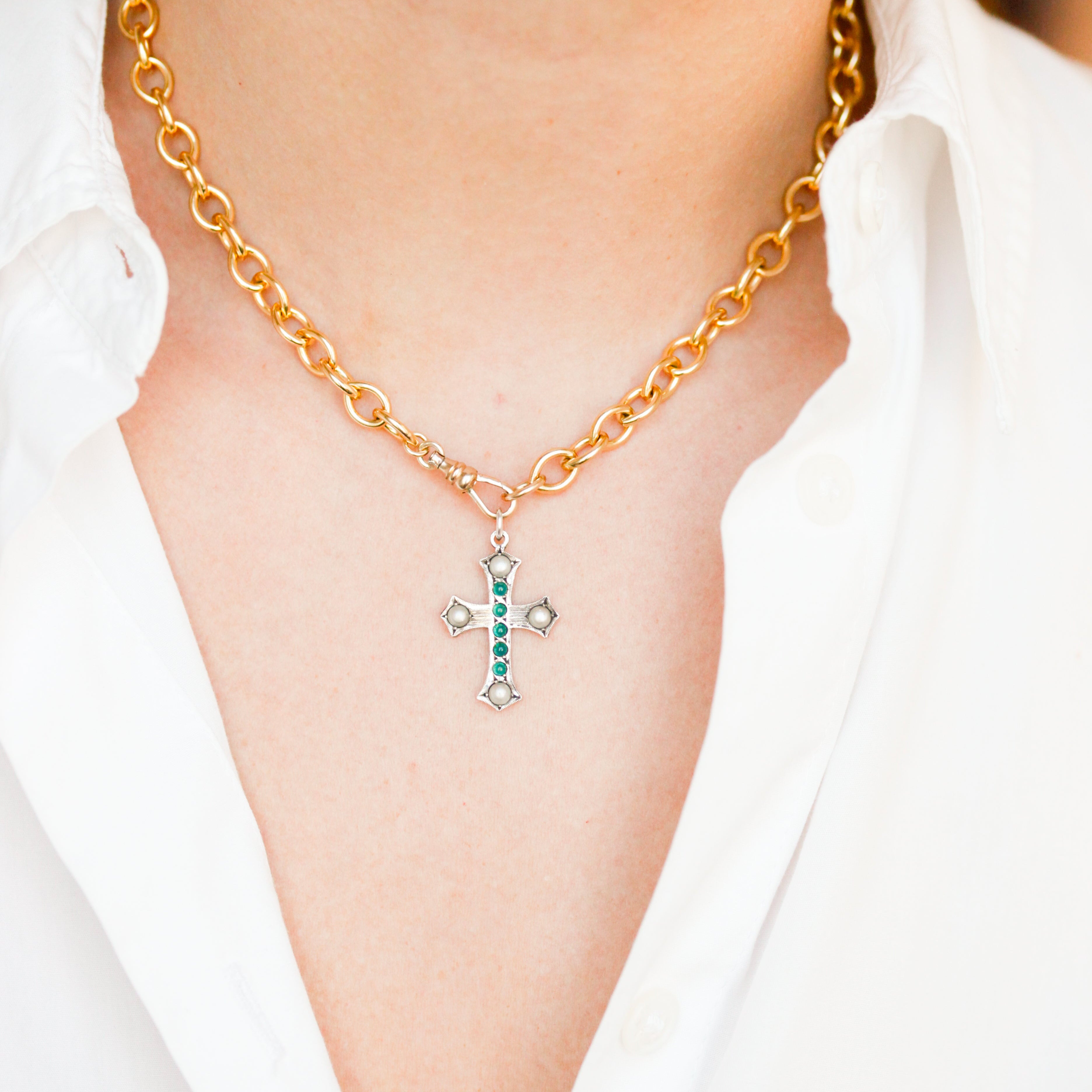 Victorian Cross Charm