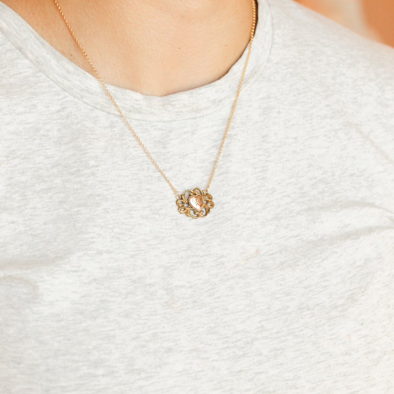 "RW" Heart Pendant