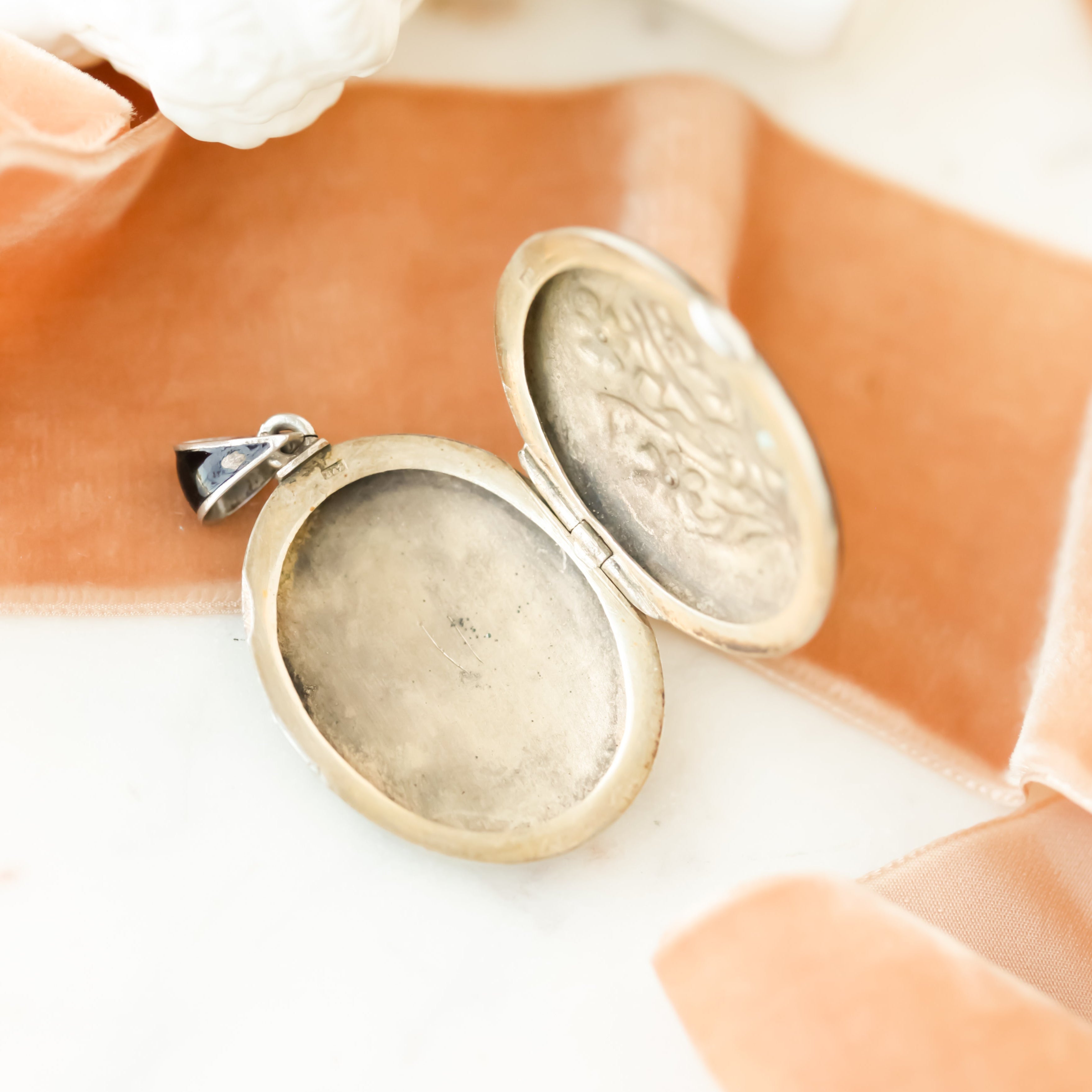 Enameled Morning Bird Locket