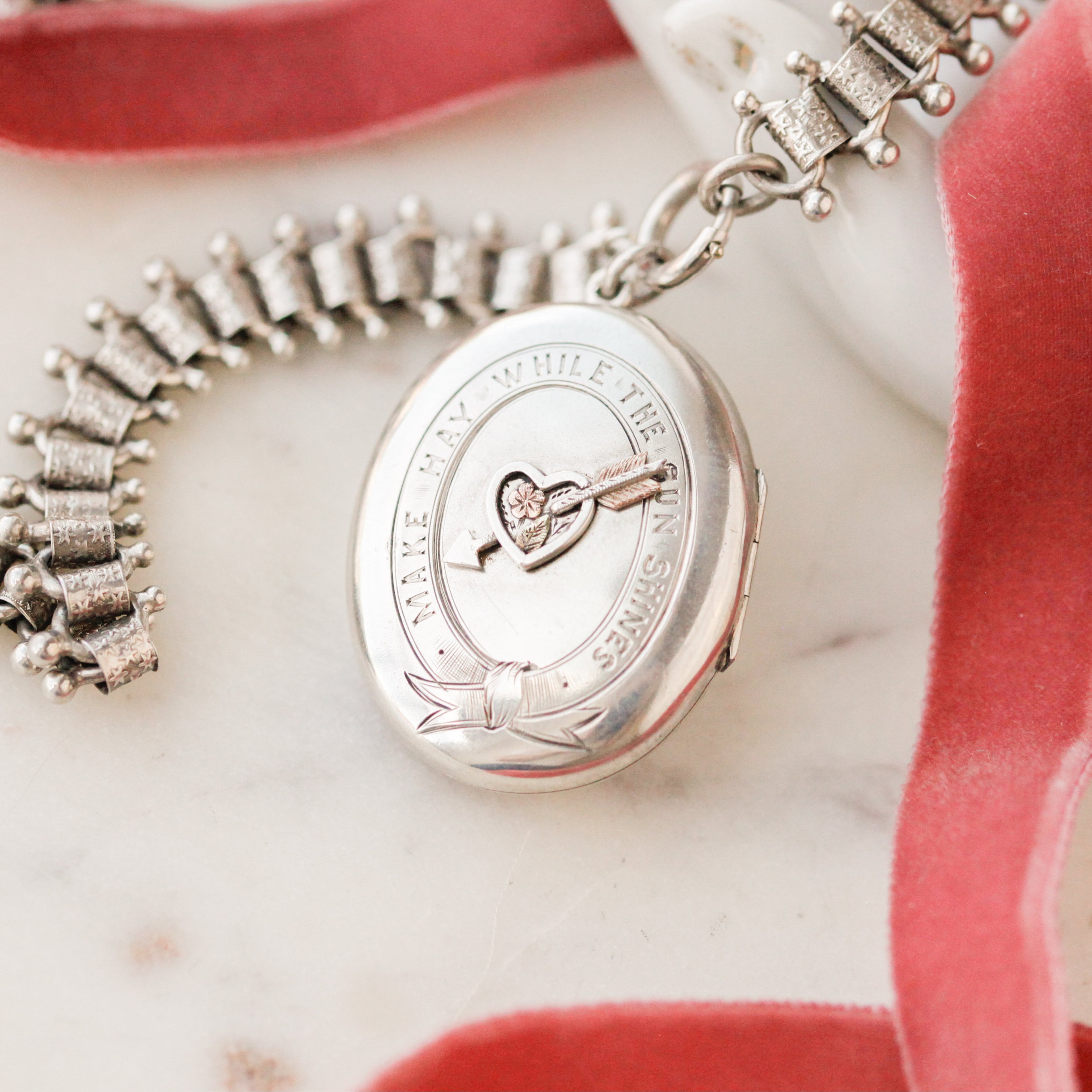 "Make Hay While The Sun Shines" Locket