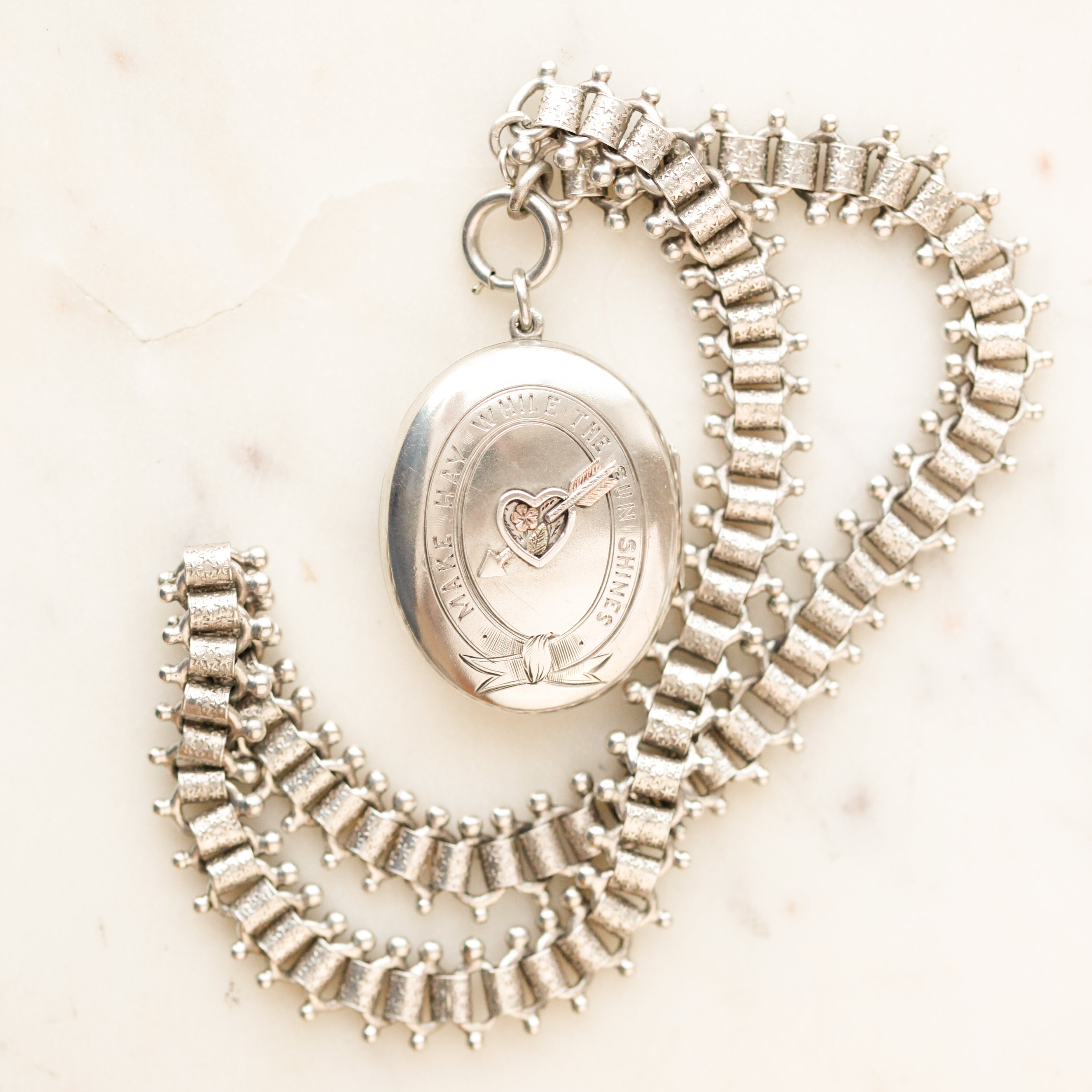 "Make Hay While The Sun Shines" Locket
