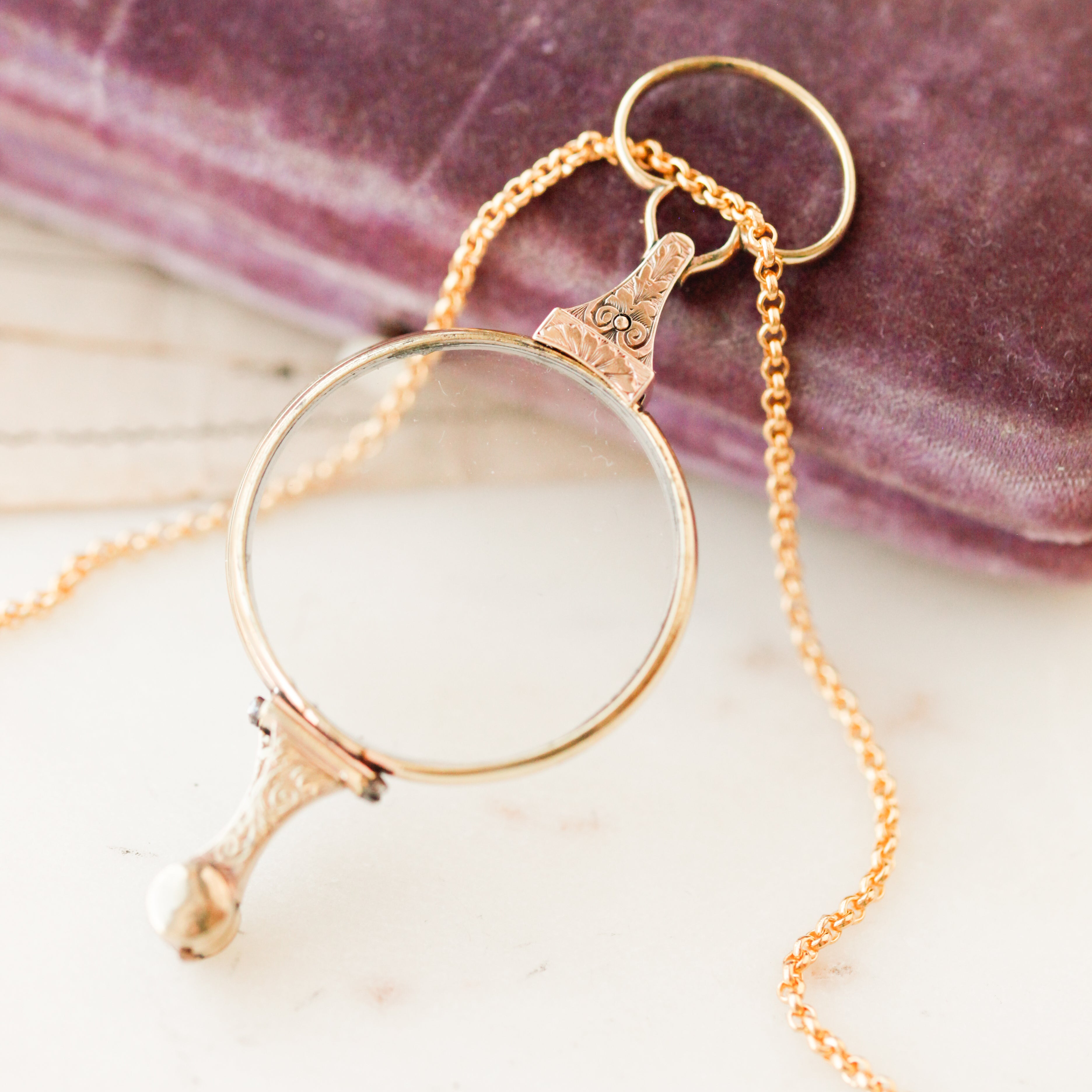 Victorian Folding Lorgnette Glasses