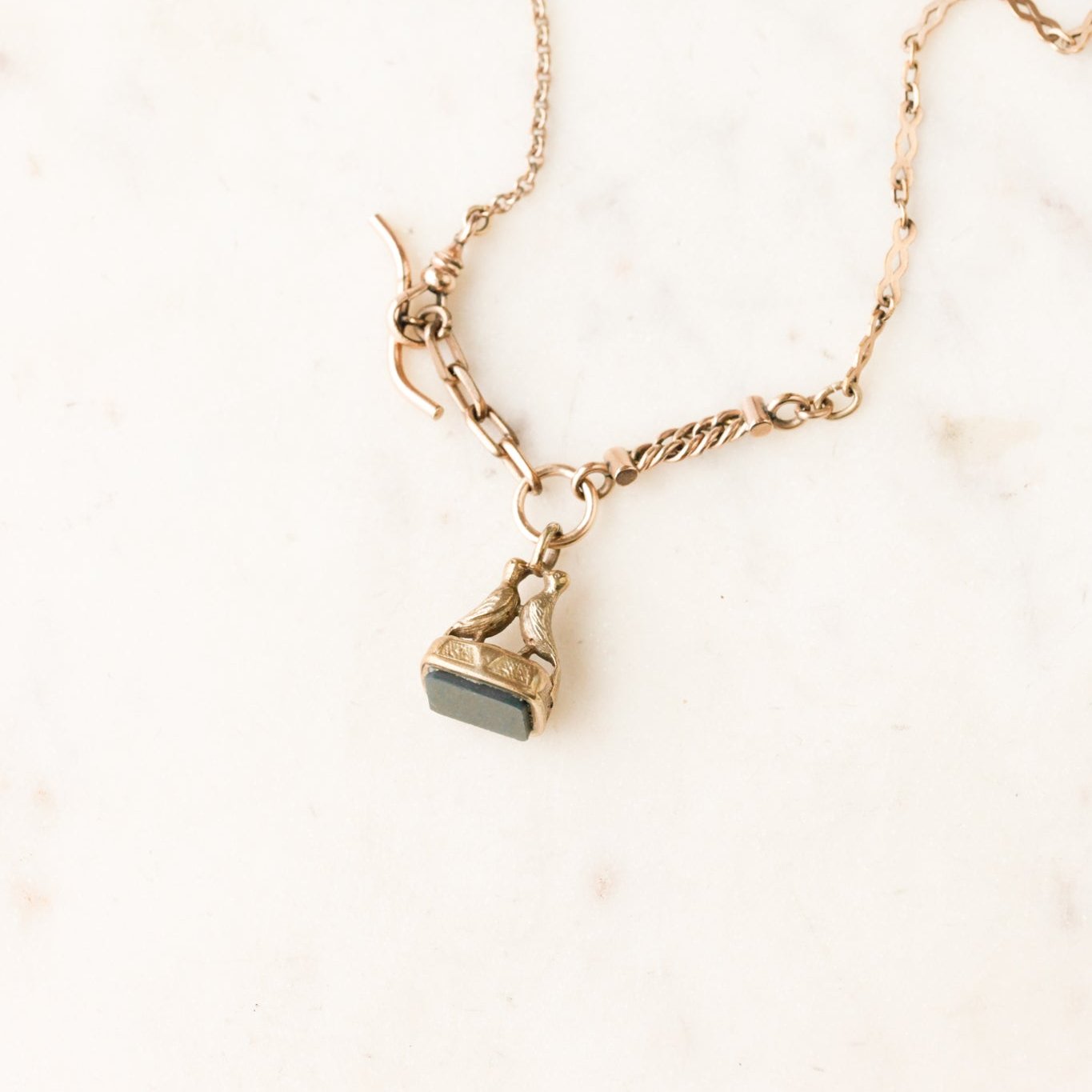Love Birds Toggle Necklace