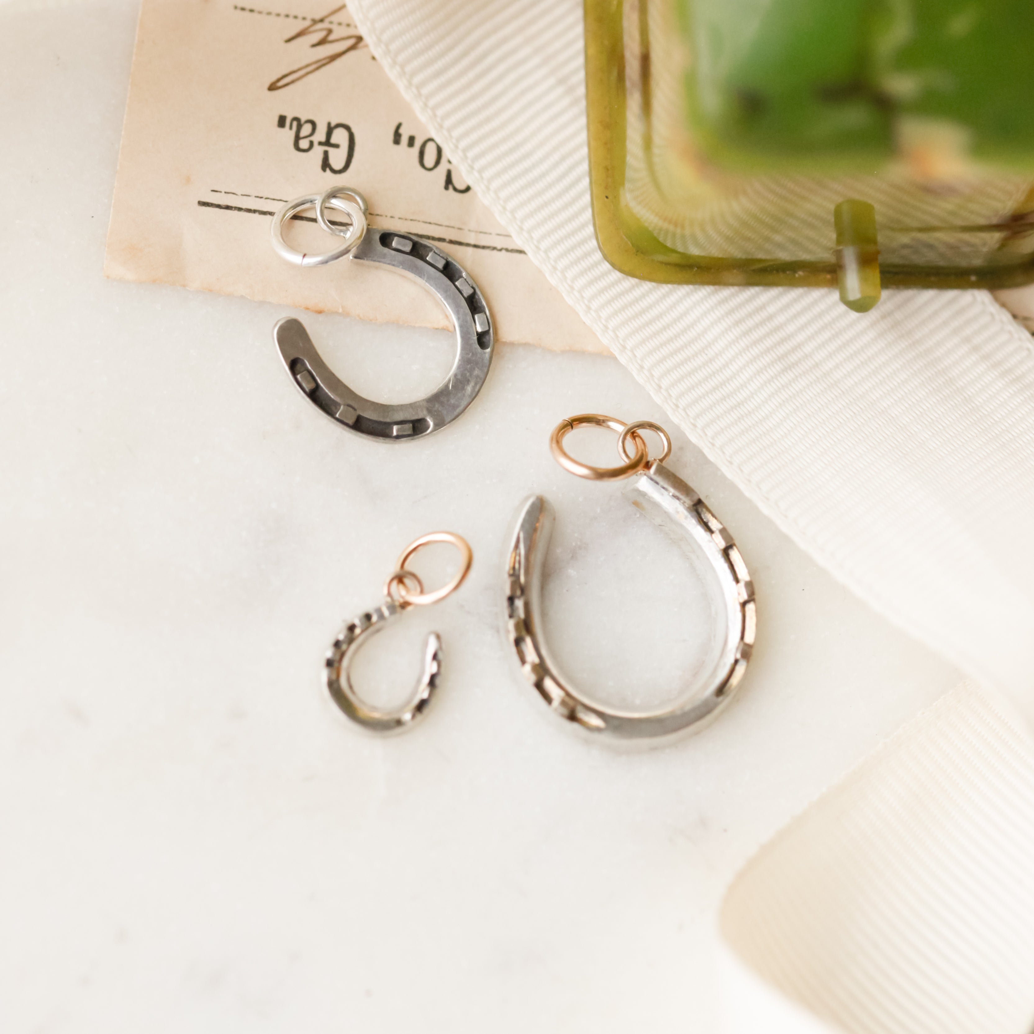 Sterling Silver Horseshoe Charms
