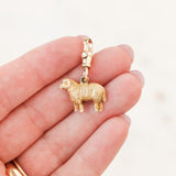 Solid Gold Sheep Charm