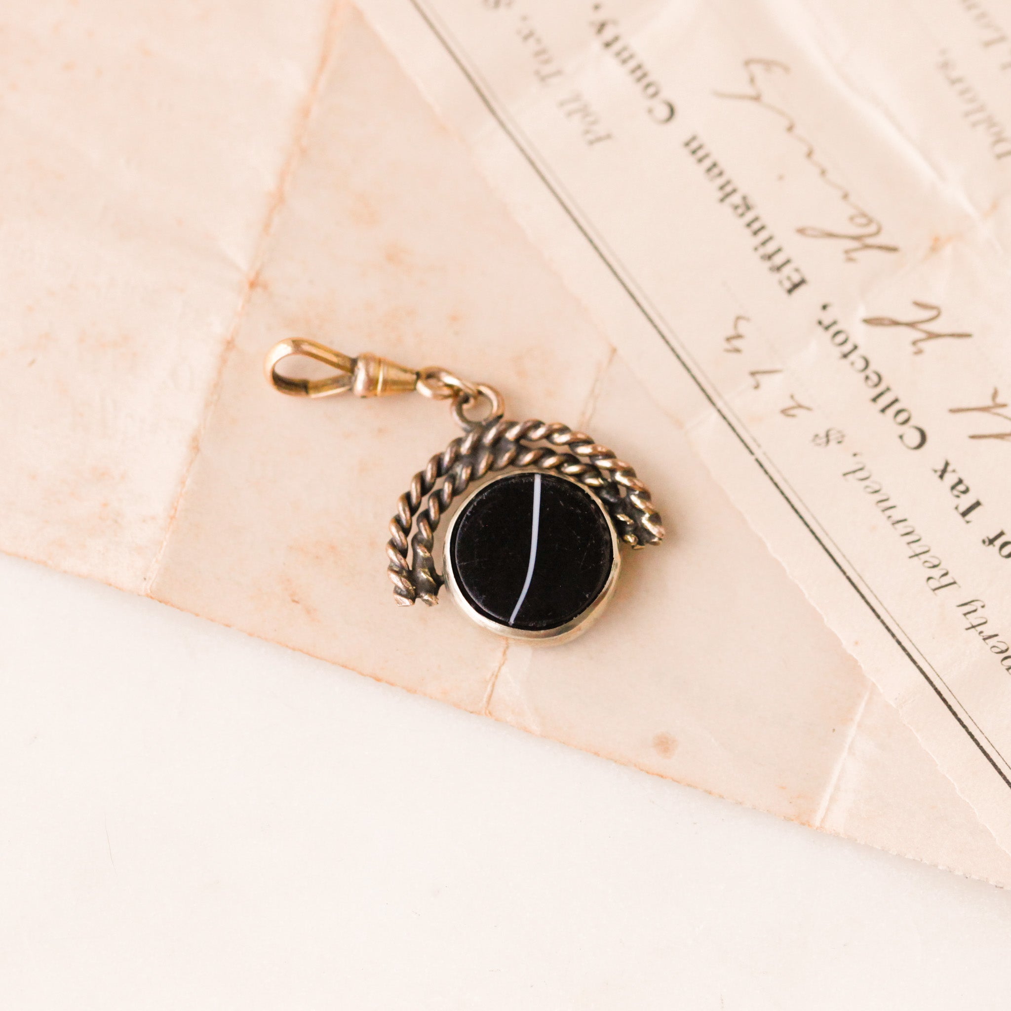 "Courage" C.S. Lewis Gilt Fob