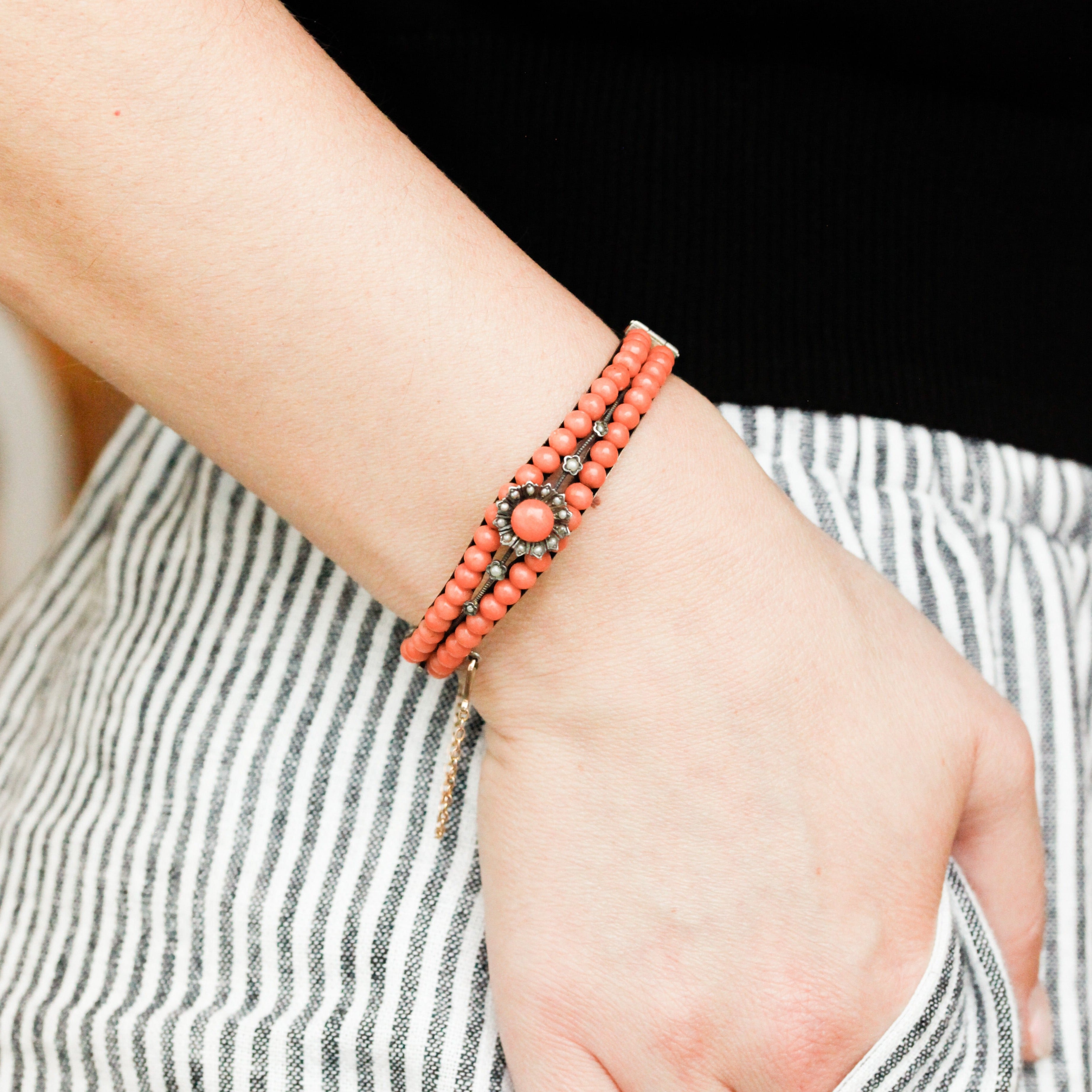 Ariel Victorian Coral Bracelet