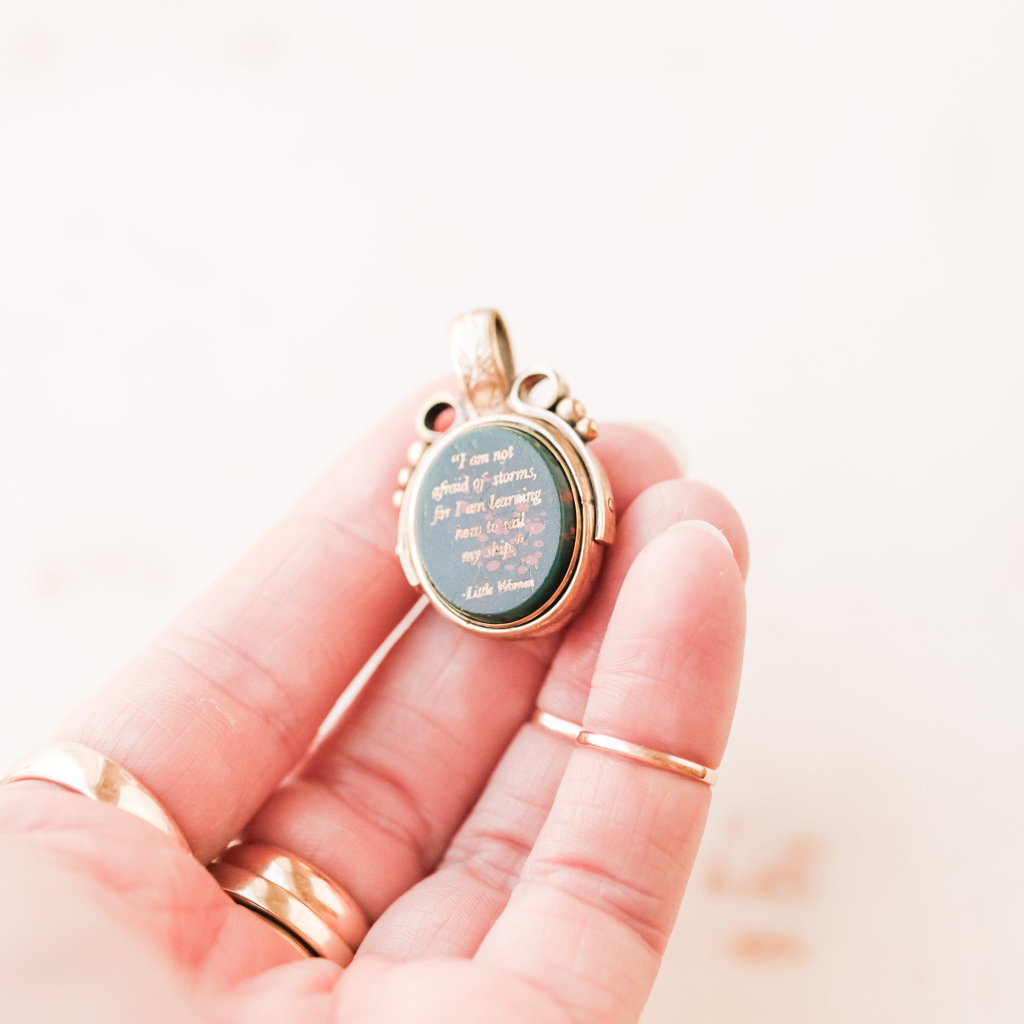 "Storms" Little Women Gilt Fob