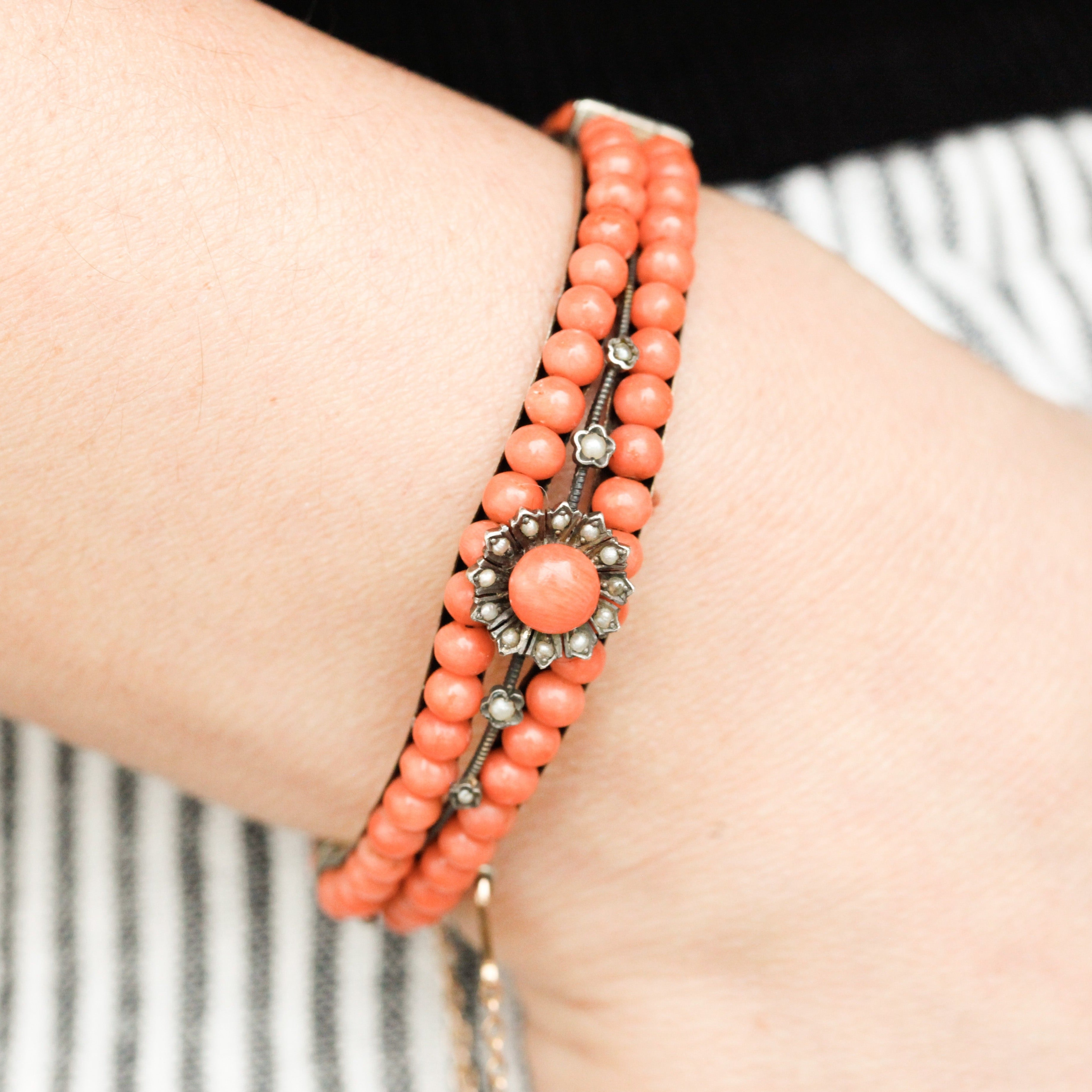 Ariel Victorian Coral Bracelet