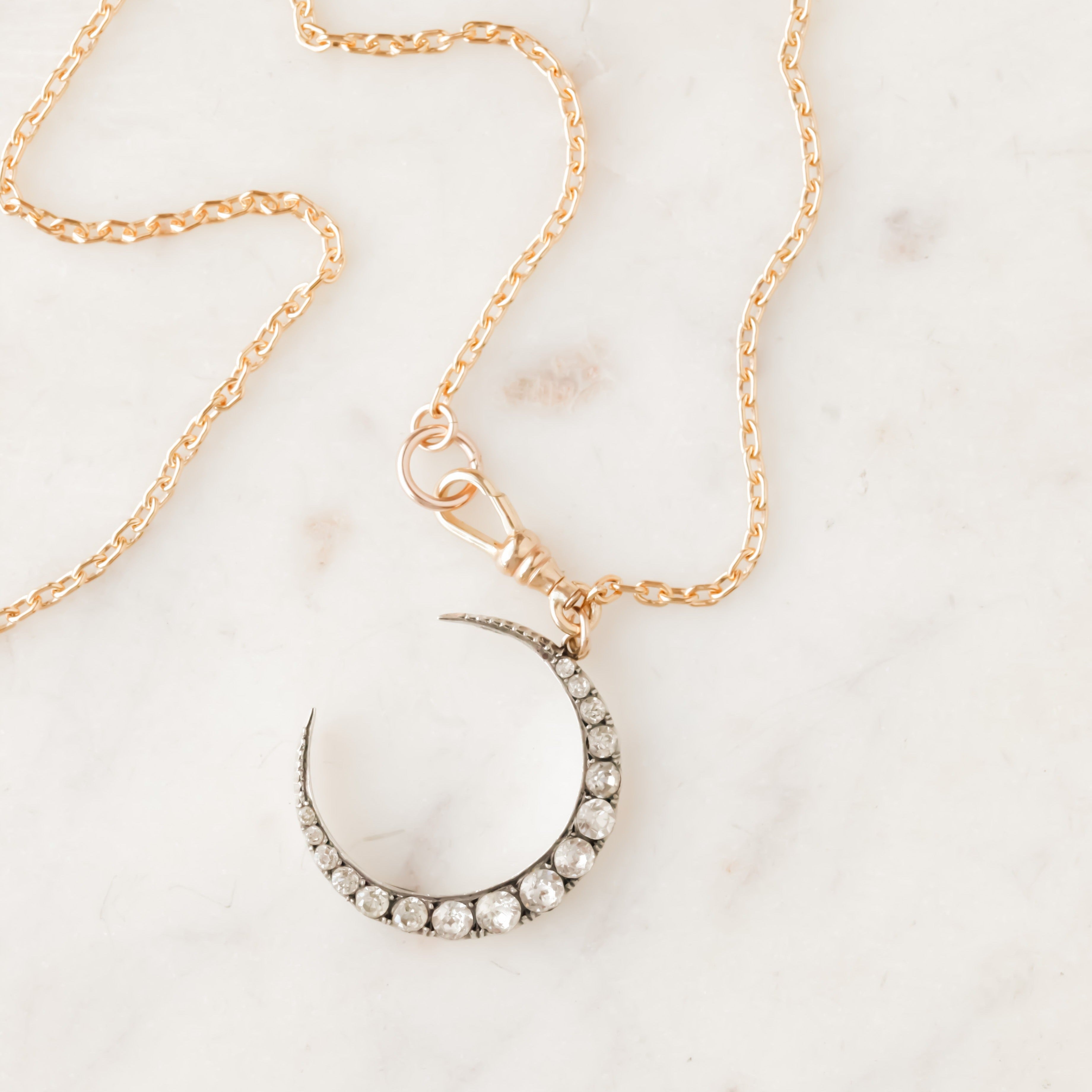 Amelia Edwardian Crescent Pendant