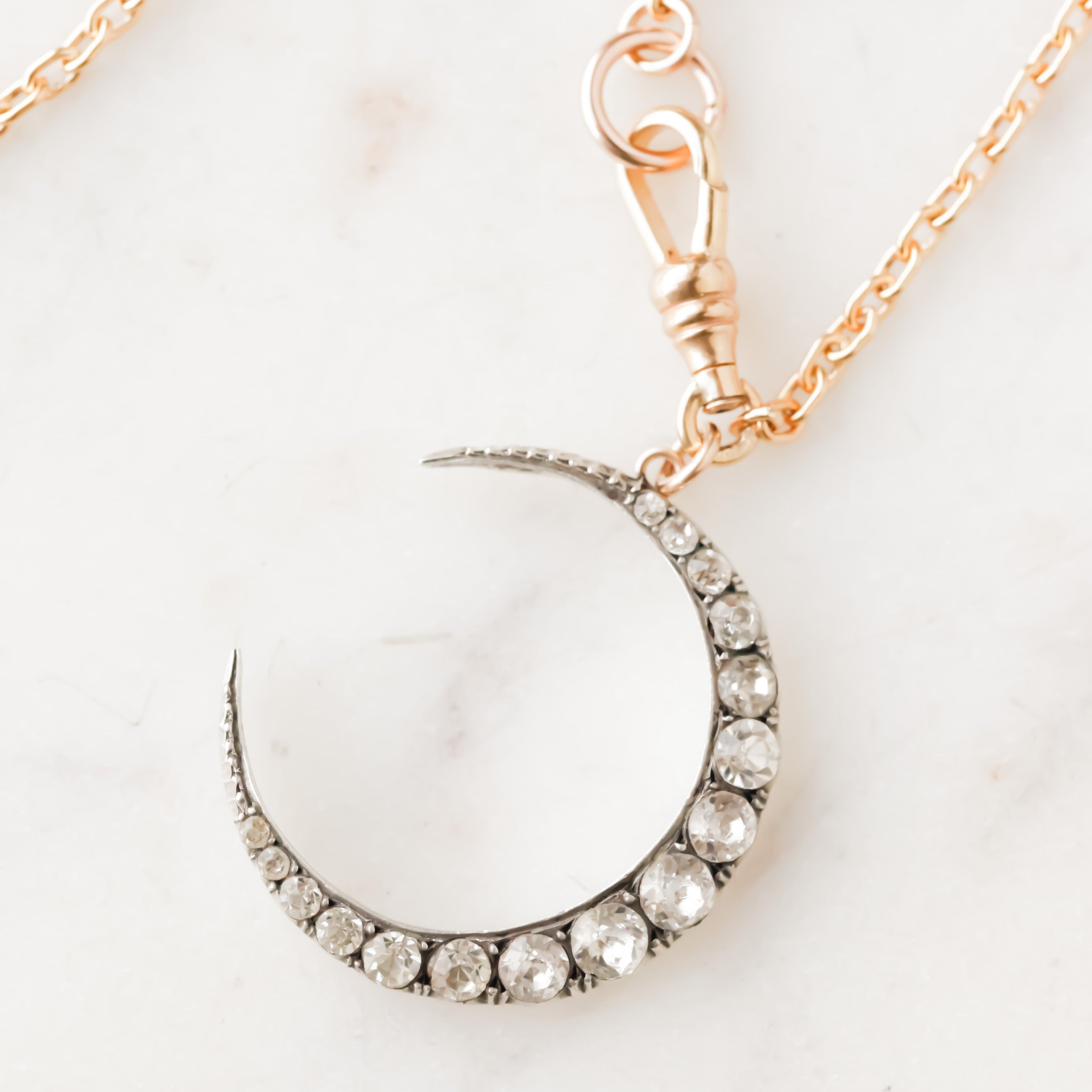 Amelia Edwardian Crescent Pendant