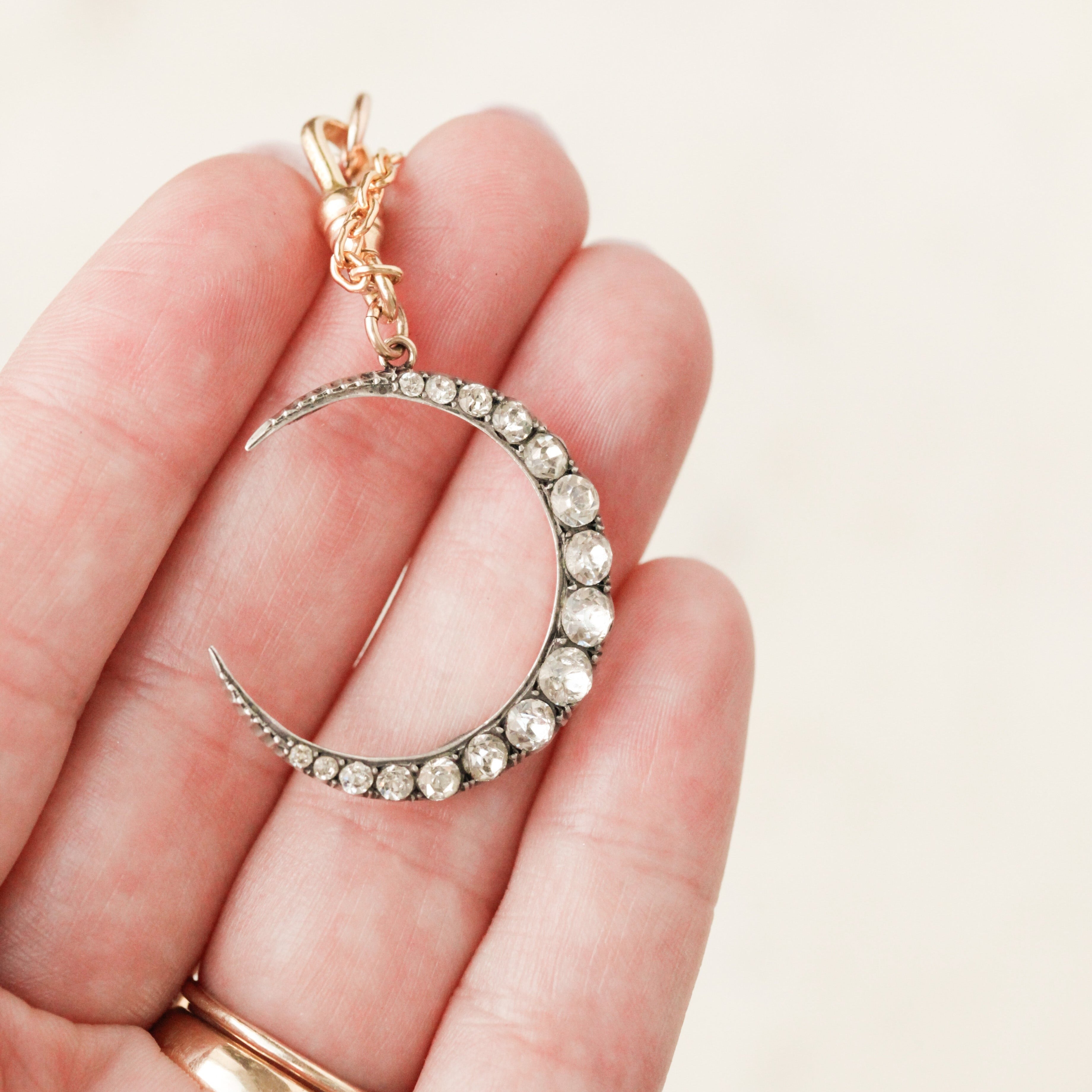 Amelia Edwardian Crescent Pendant