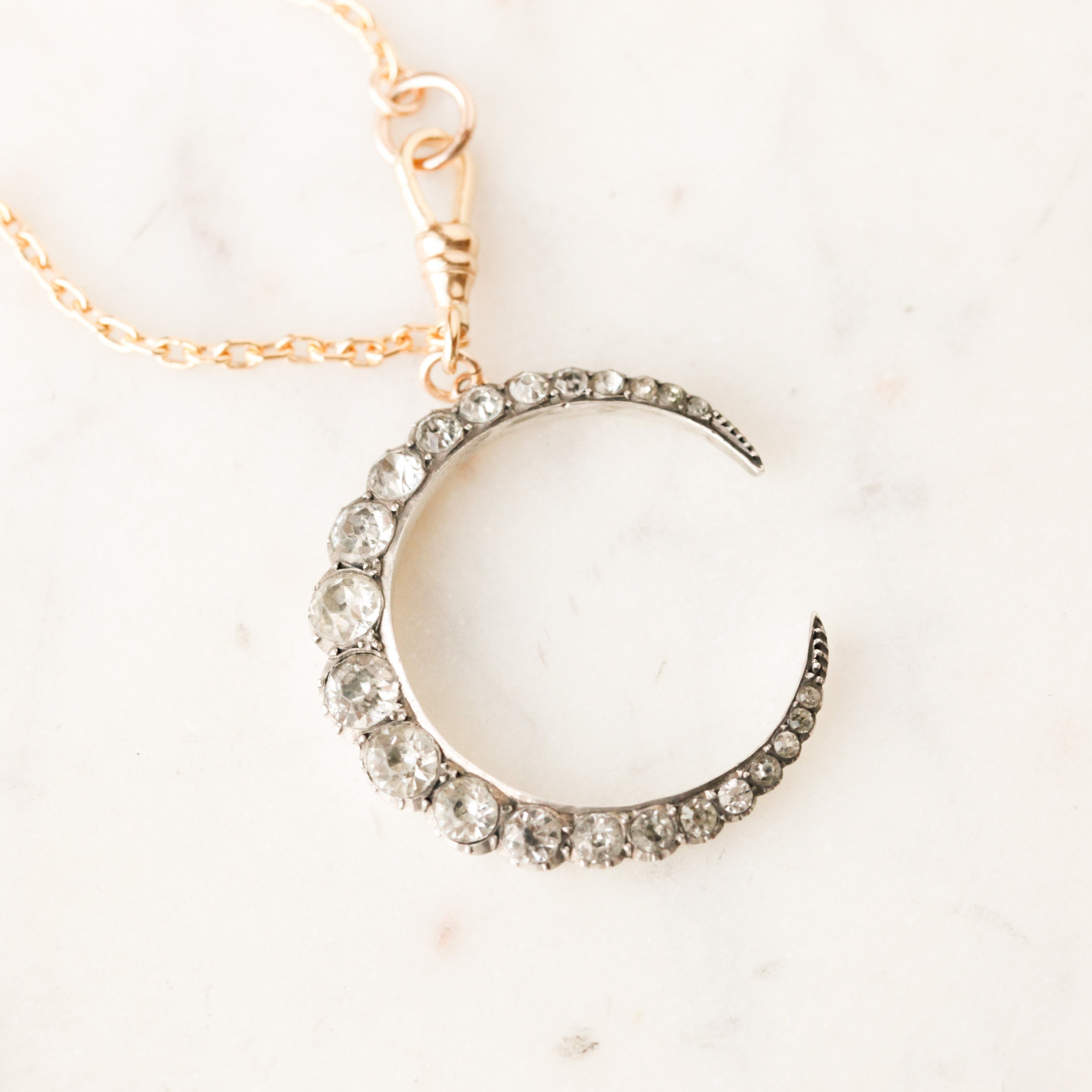 Chessie Edwardian Crescent Necklace