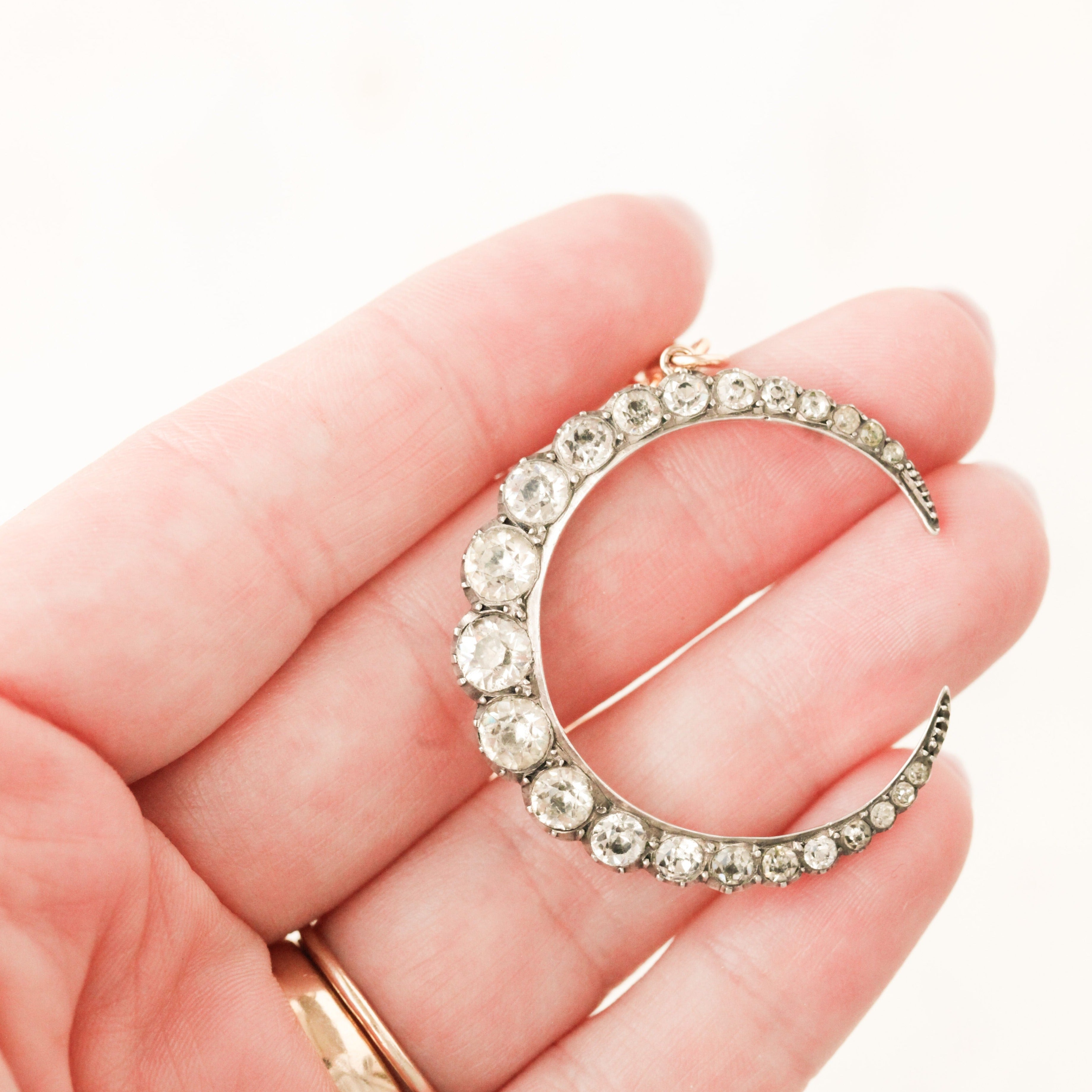 Chessie Edwardian Crescent Necklace