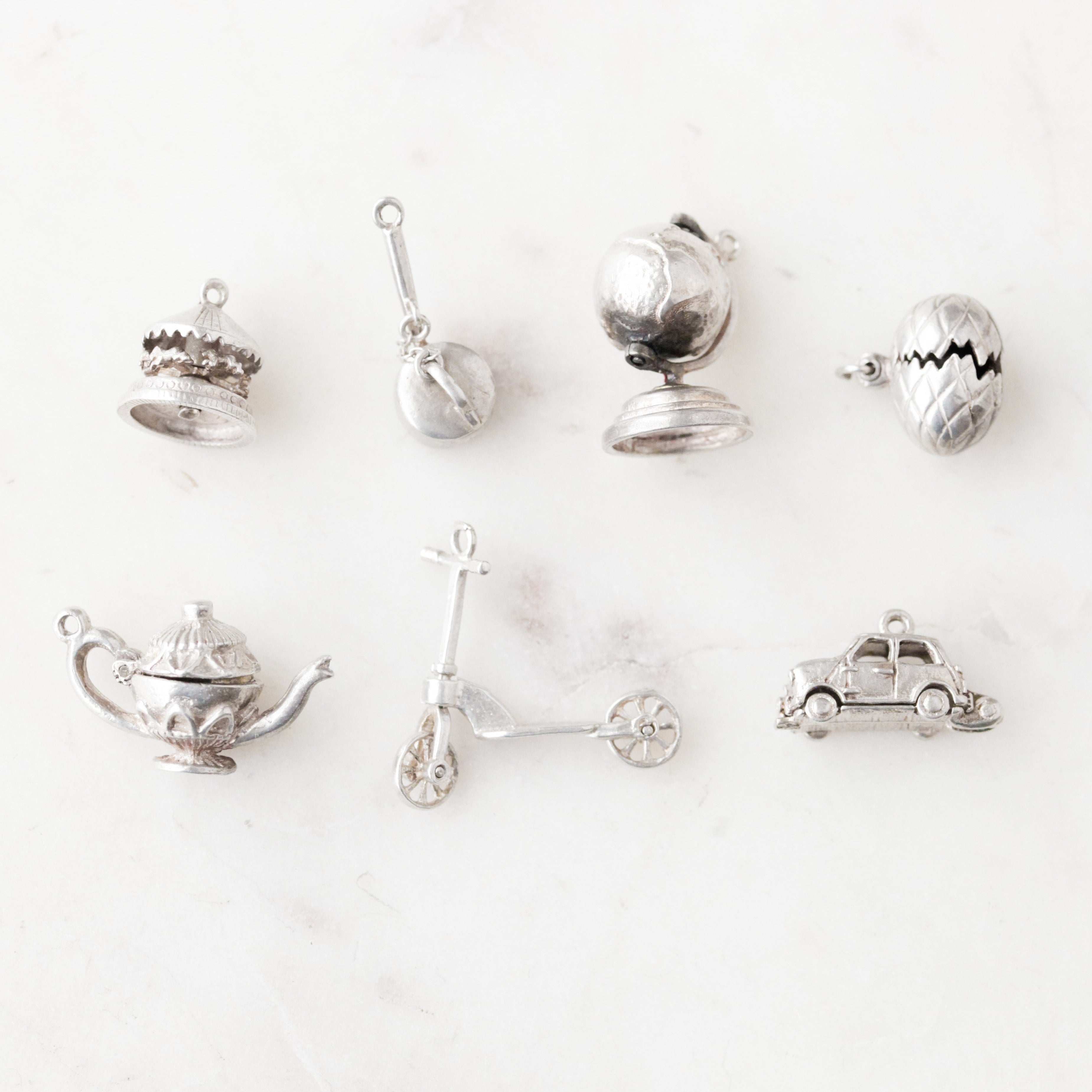 Silver Hinged Collector's Charms