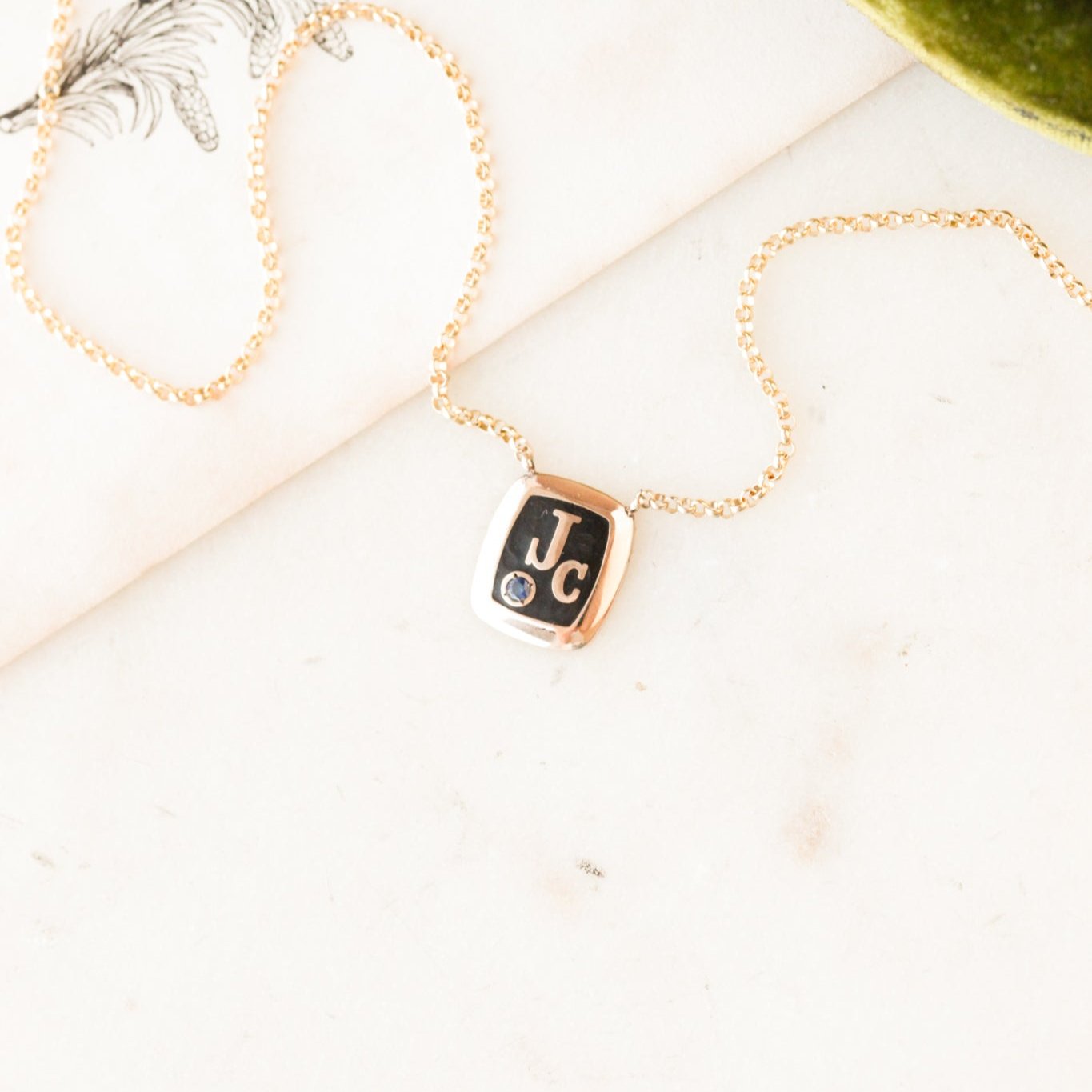 "JC" Petite Pendant