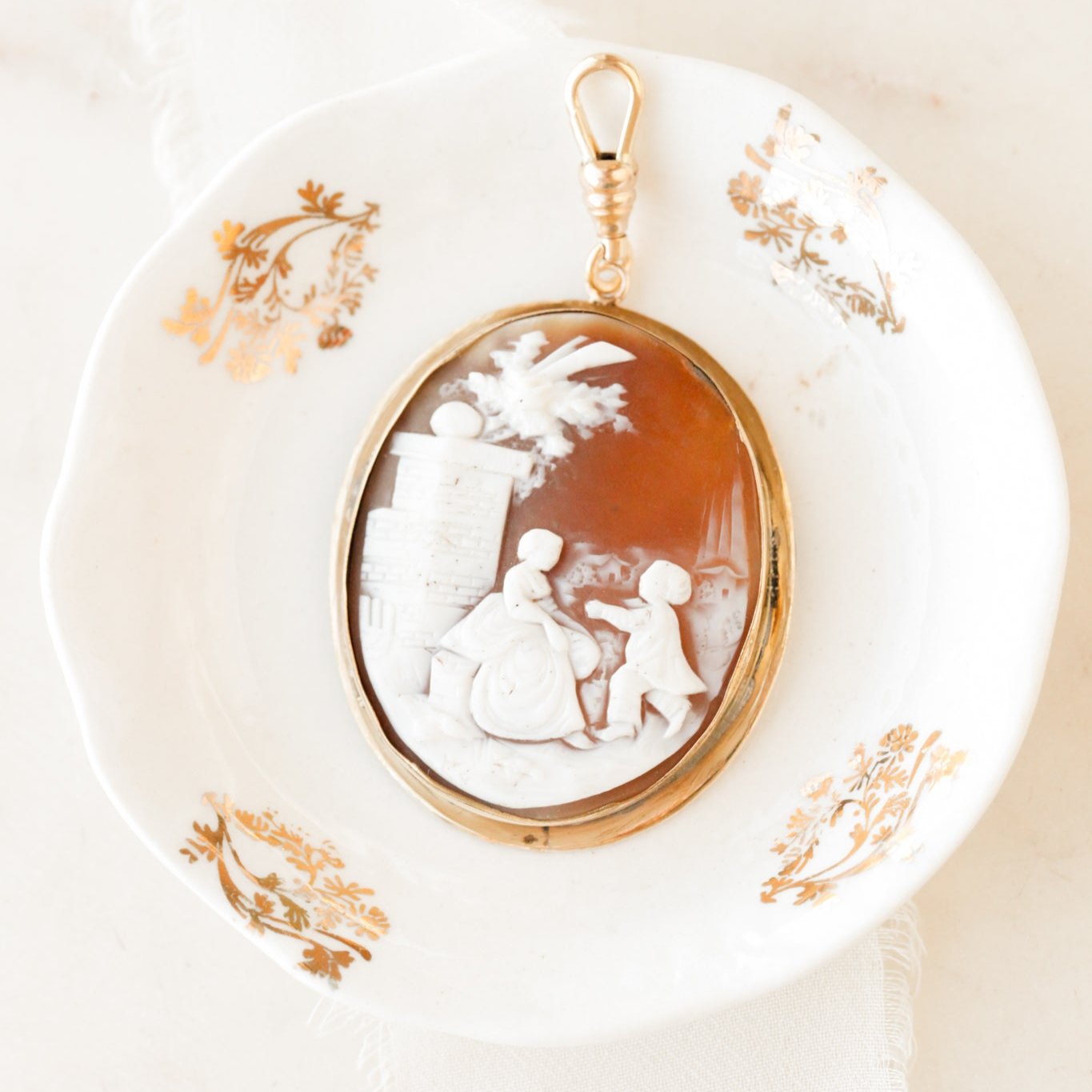 Lover's Cameo Pendant