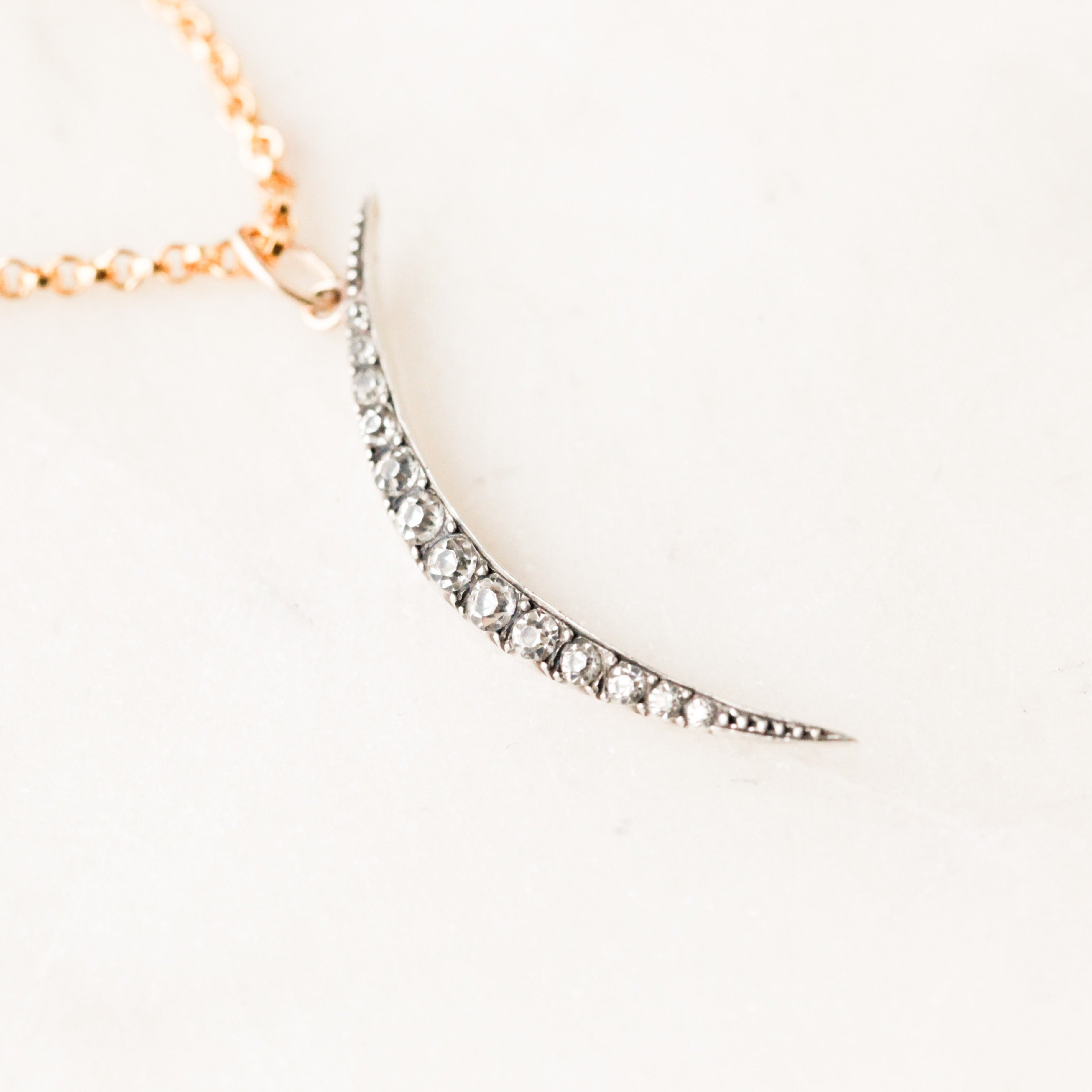 Mabel Edwardian Crescent Pendant