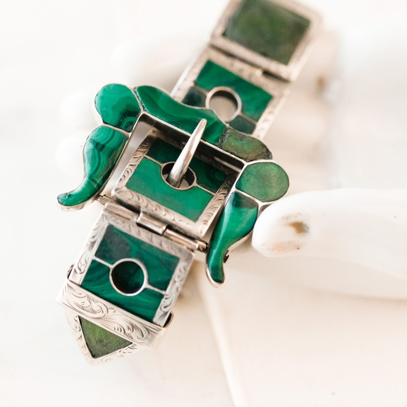 Serena Malachite Buckle Bracelet