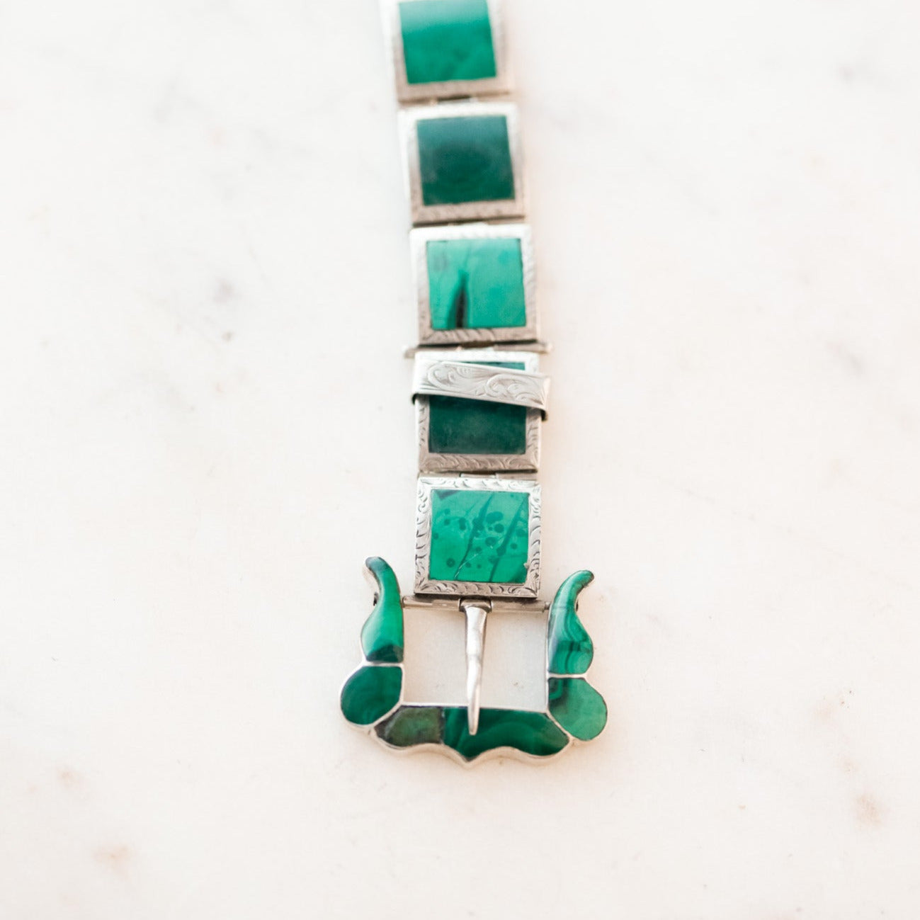 Serena Malachite Buckle Bracelet