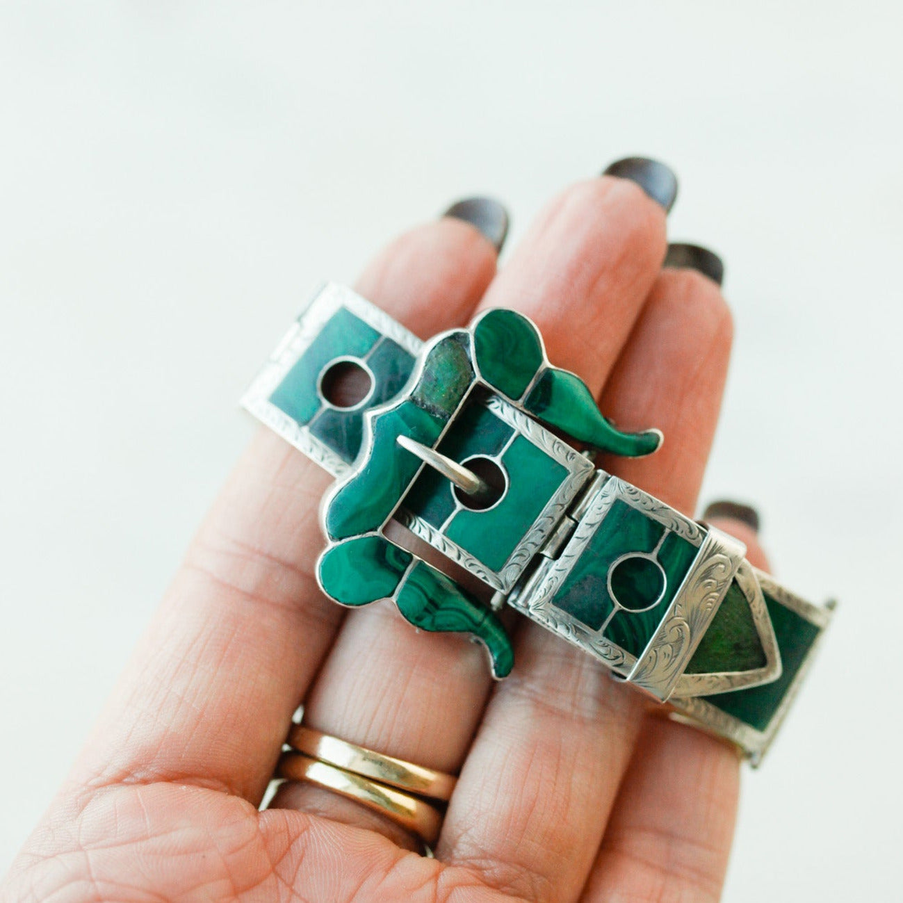 Serena Malachite Buckle Bracelet
