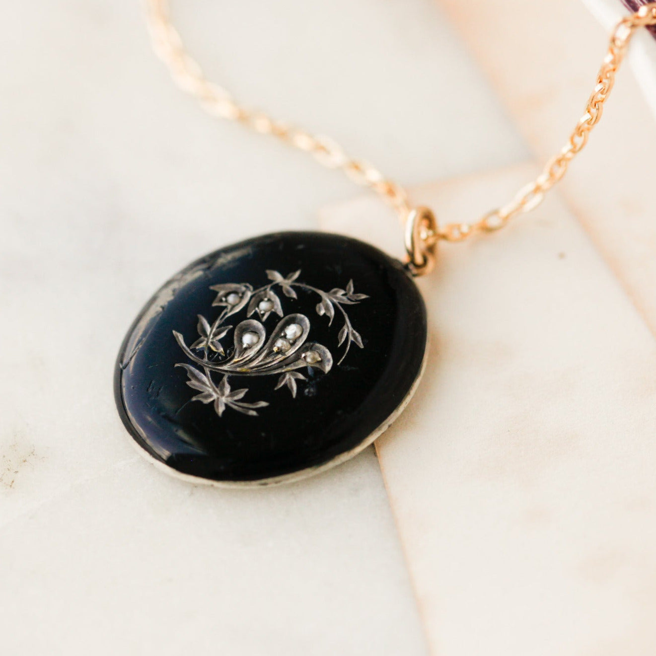 Meridee Enameled Picture Pendant
