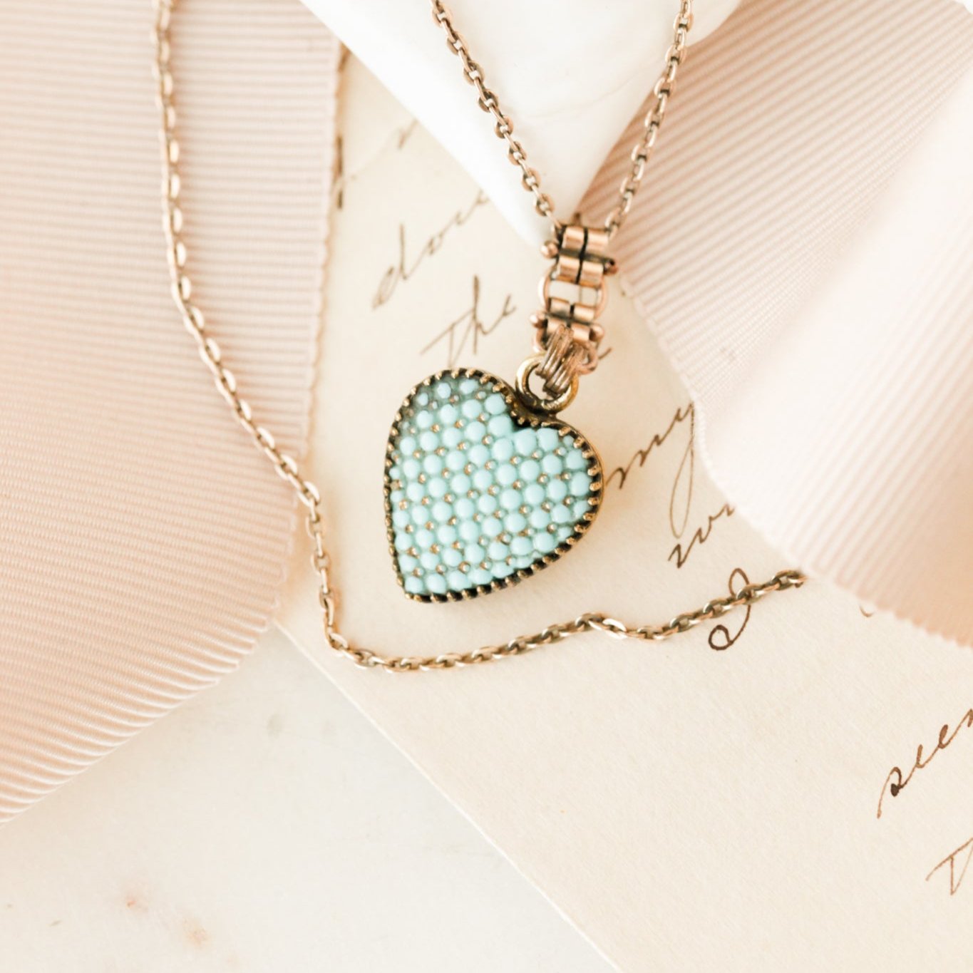 Sophia Turquoise Heart Pendant