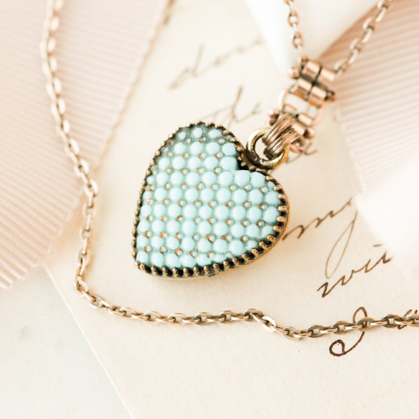 Sophia Turquoise Heart Pendant