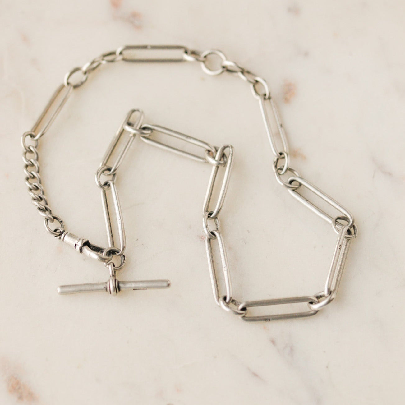Sterling Albert Toggle Necklace