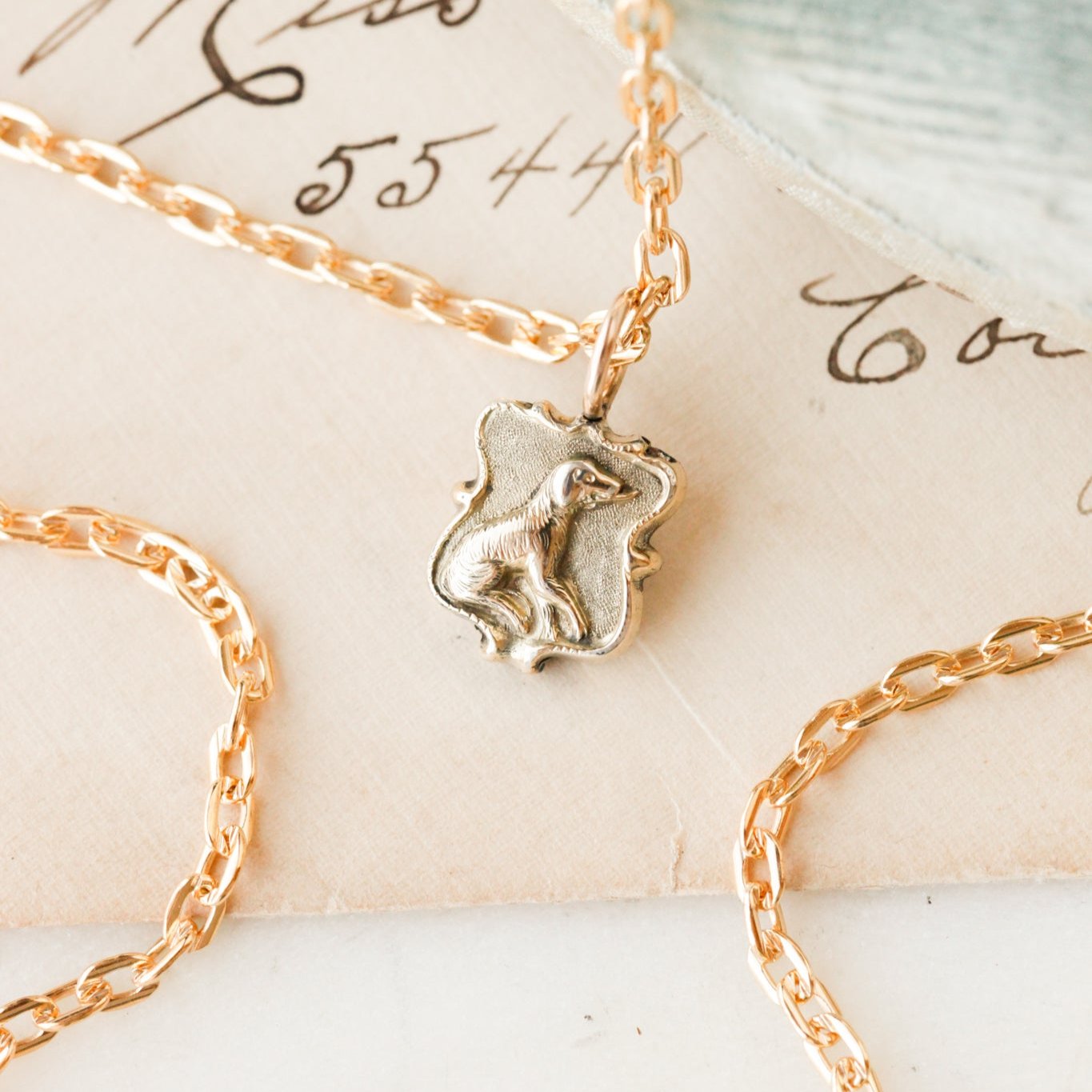 Victorian Dog Pendant