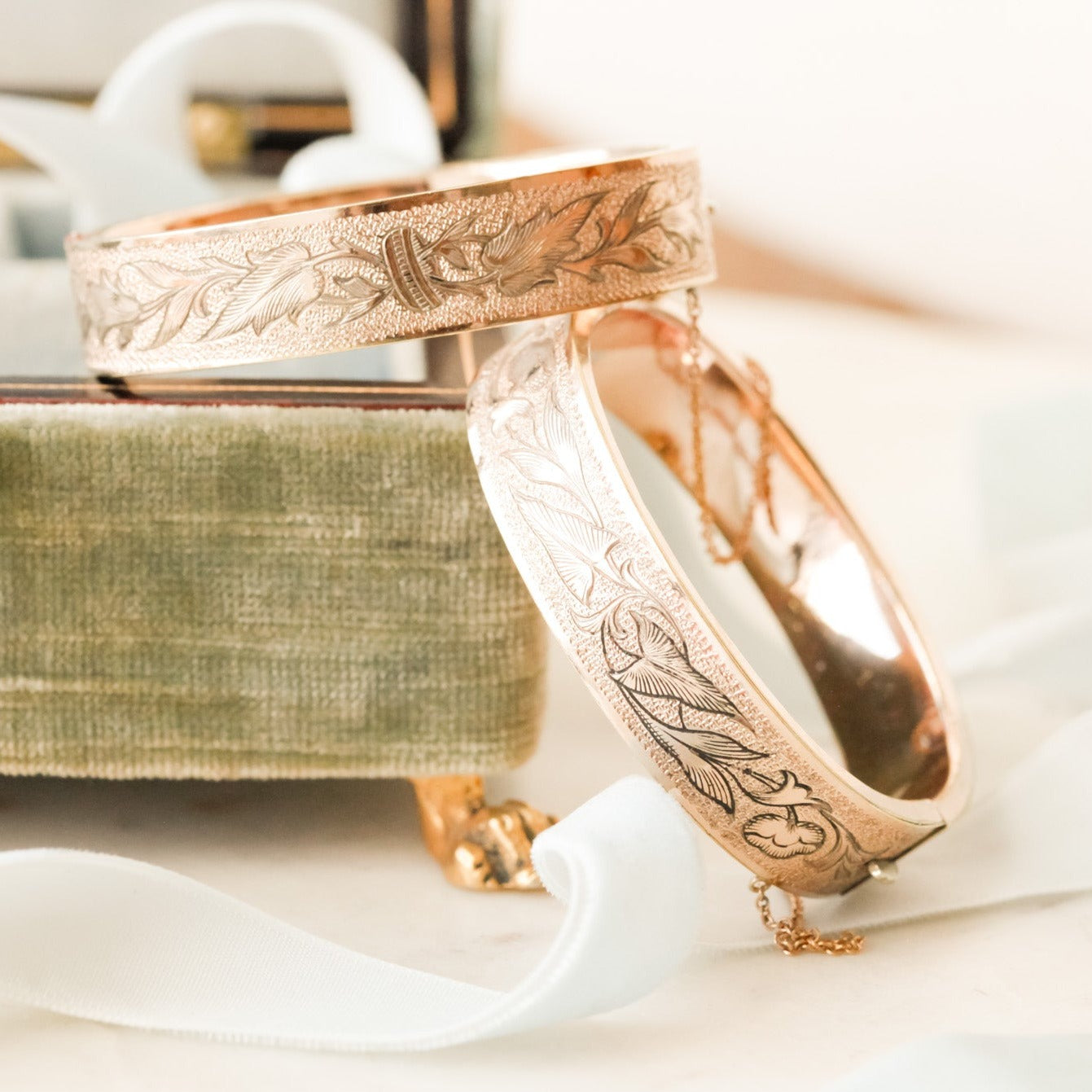 Matching Ivy Engagement Bracelets