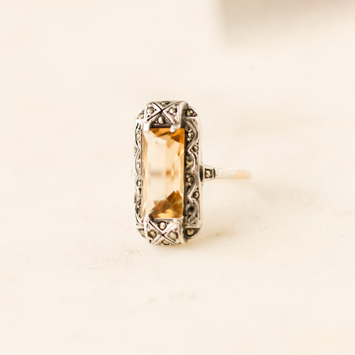 Paulette Citrine Cocktail Ring