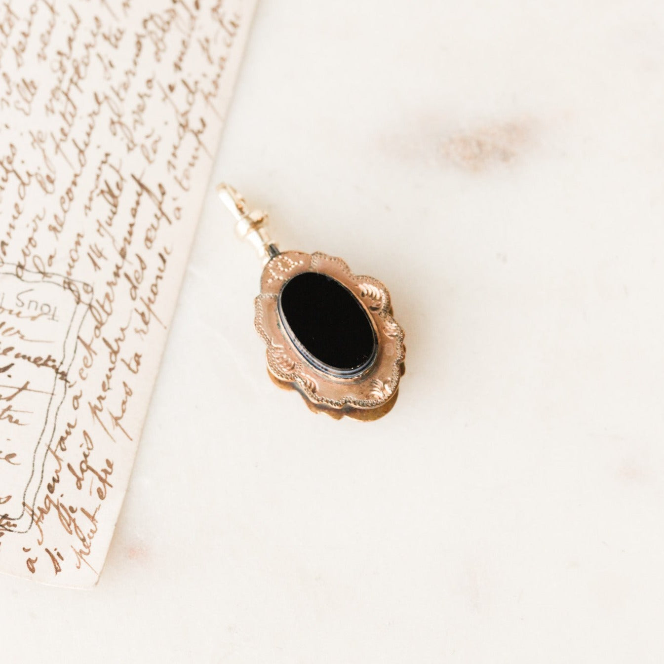 Wyatt Agate Locket Pendant