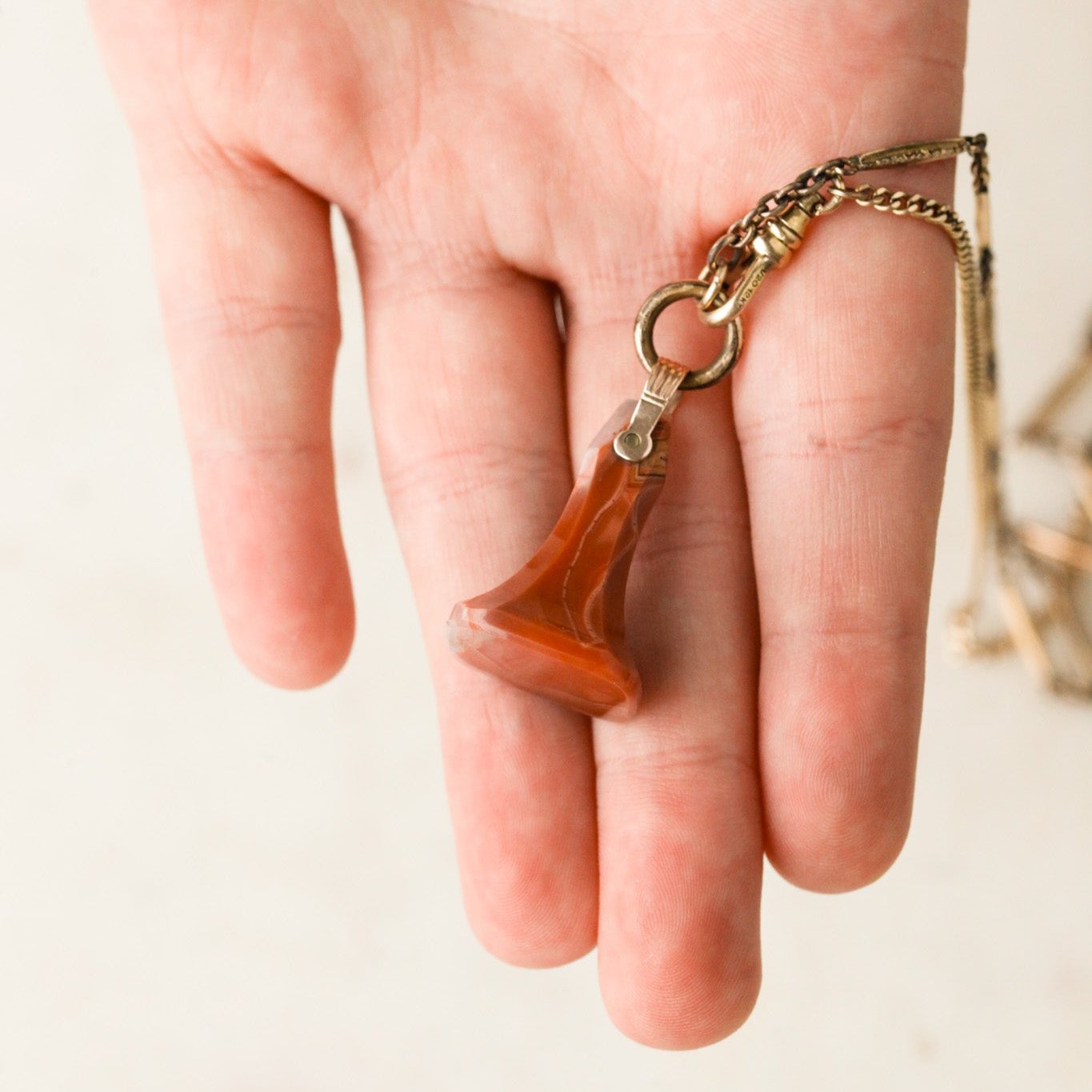Farrow Red Agate Pendant
