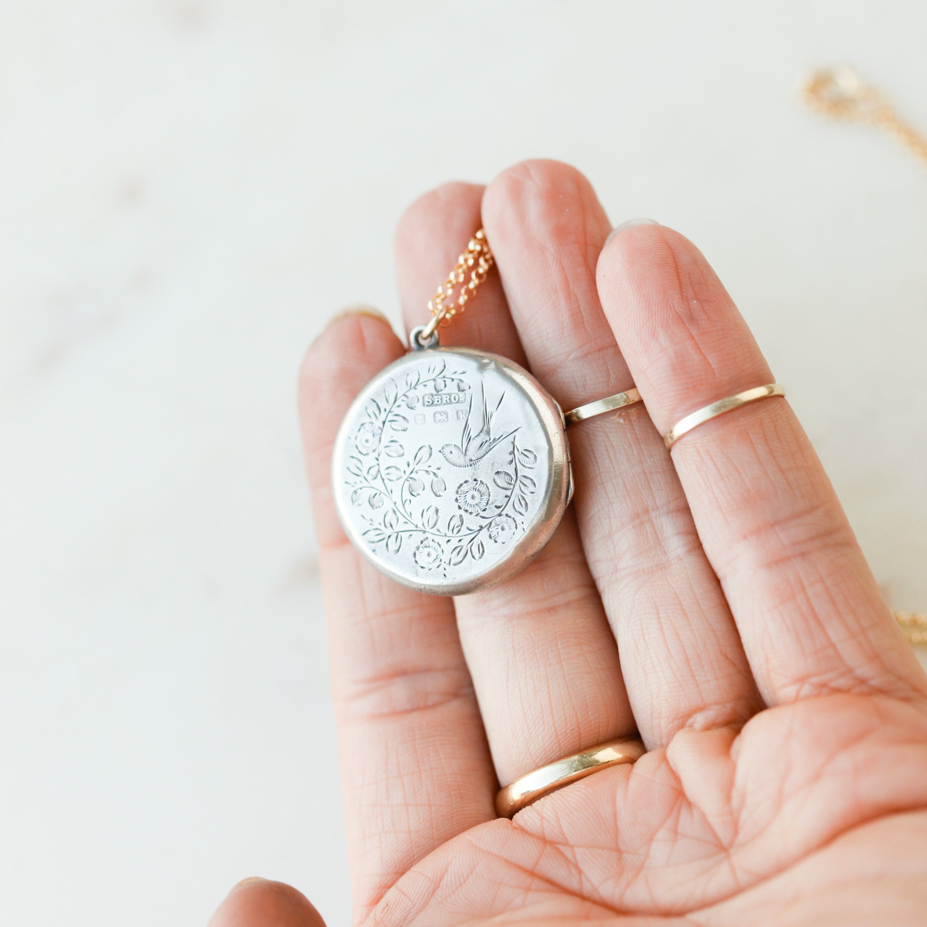Sora Swallow Silver Locket