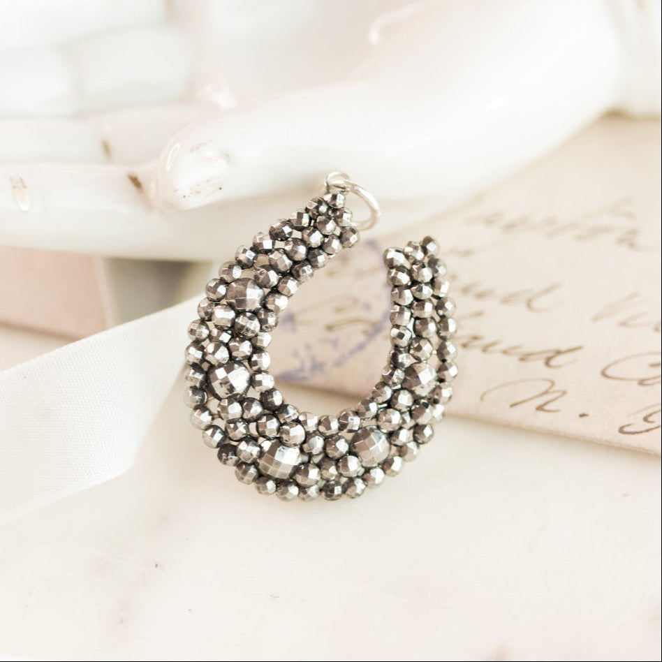French Steel Horseshoe Pendant