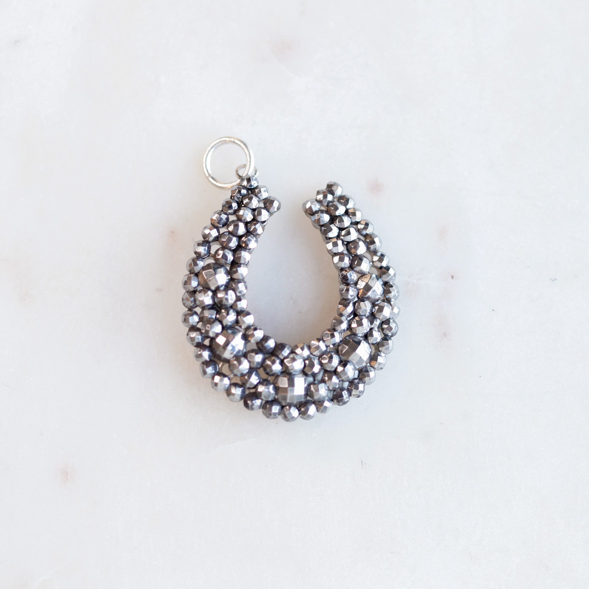 French Steel Horseshoe Pendant