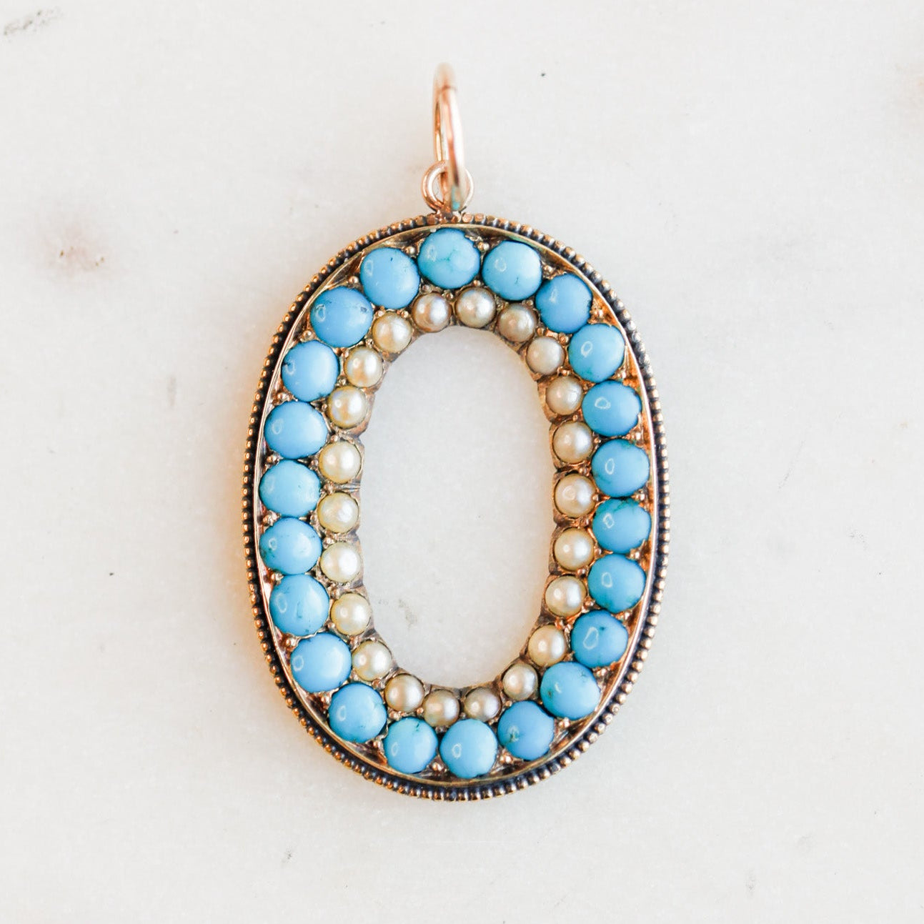 Ethelle Gold + Turquoise Pendant