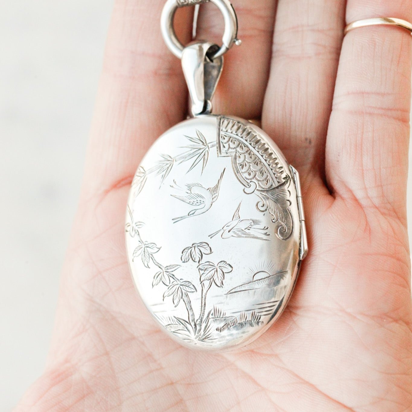 Flora & Fauna Locket Necklace
