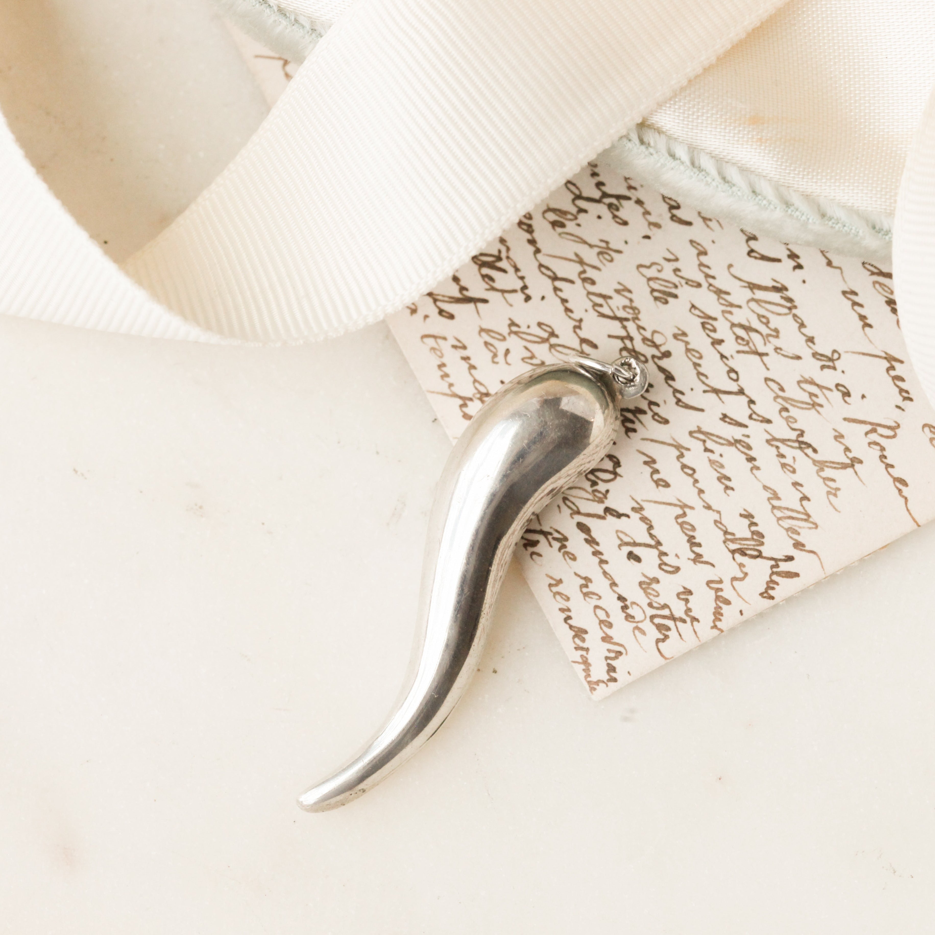Sterling Lucky Cornicello Charm