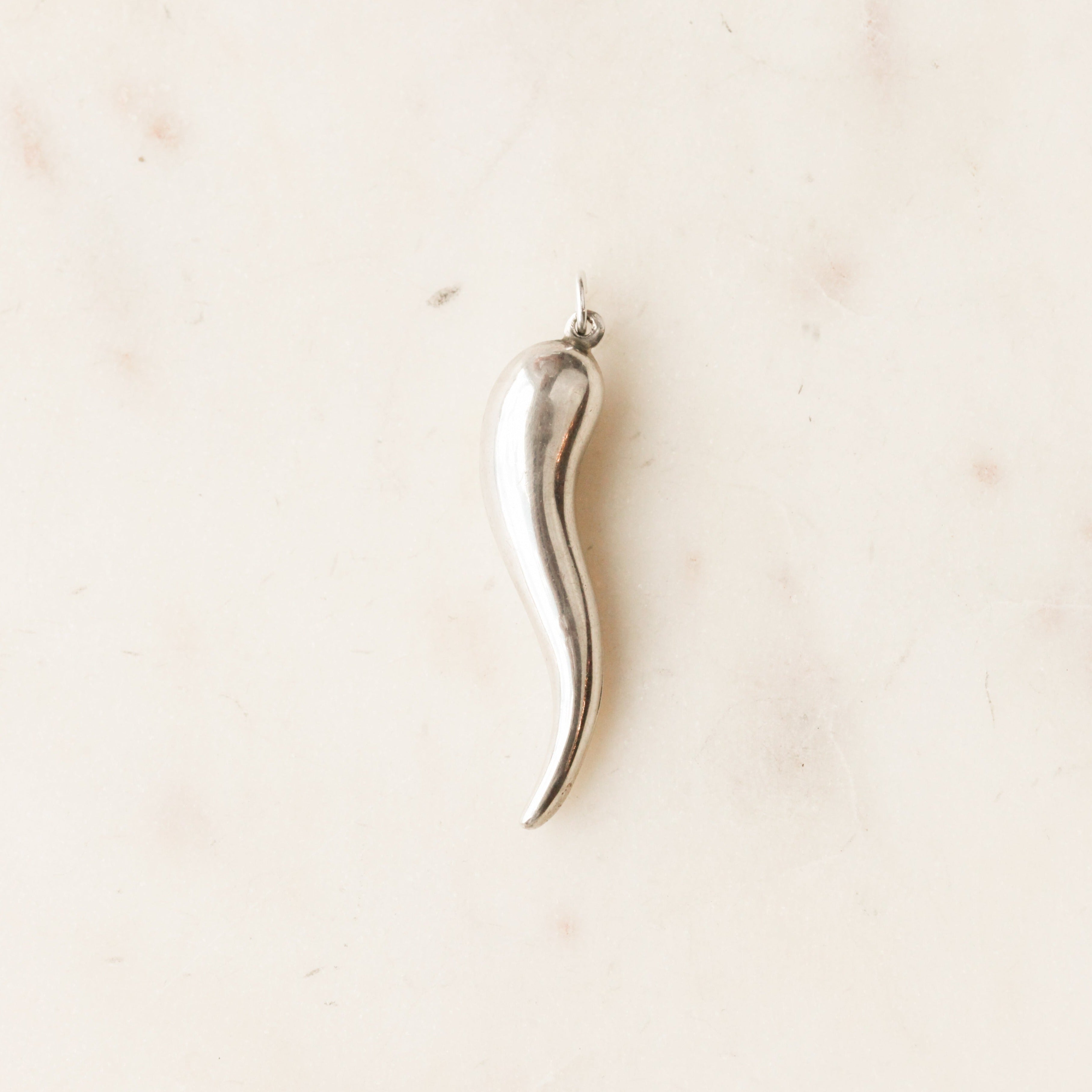Sterling Lucky Cornicello Charm