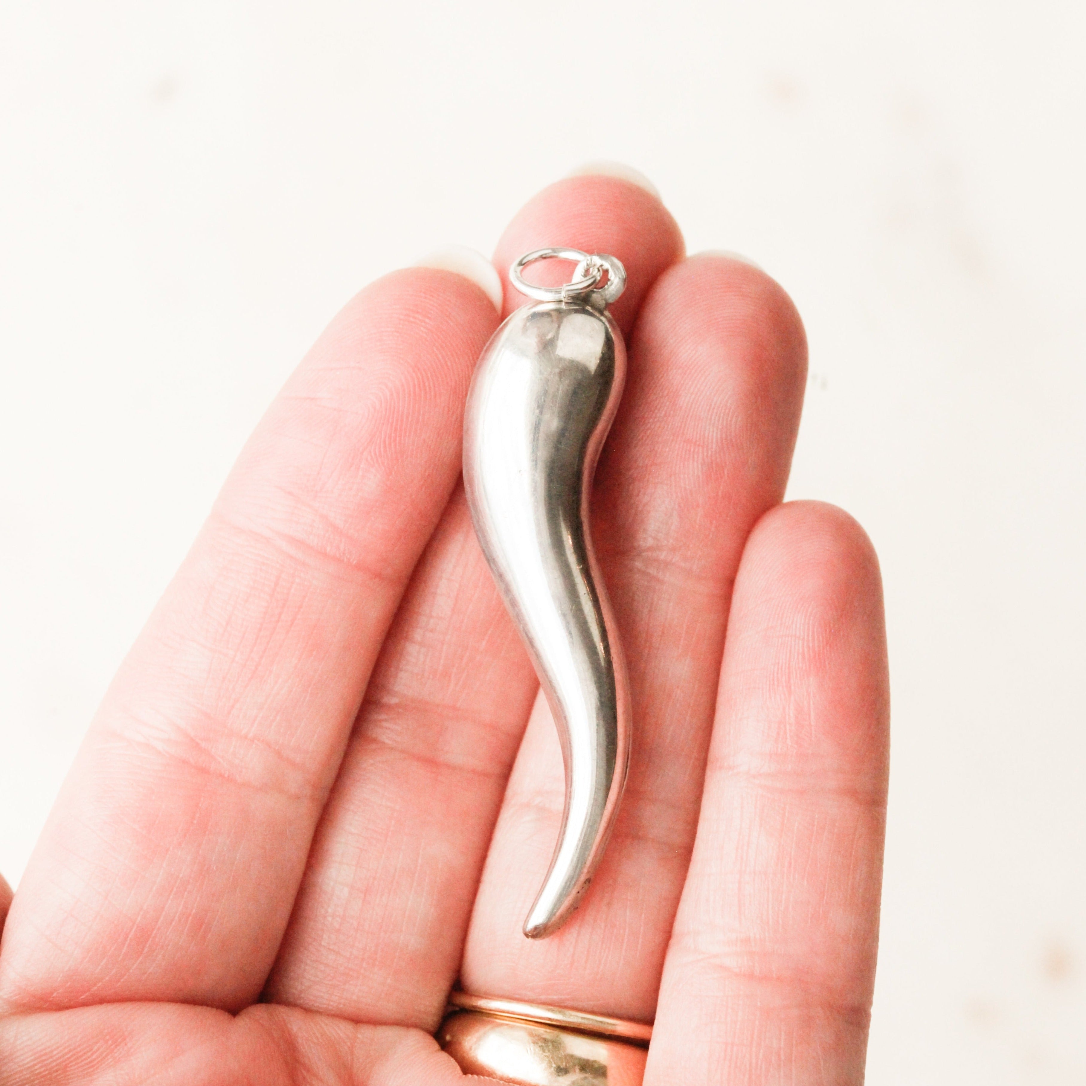 Sterling Lucky Cornicello Charm