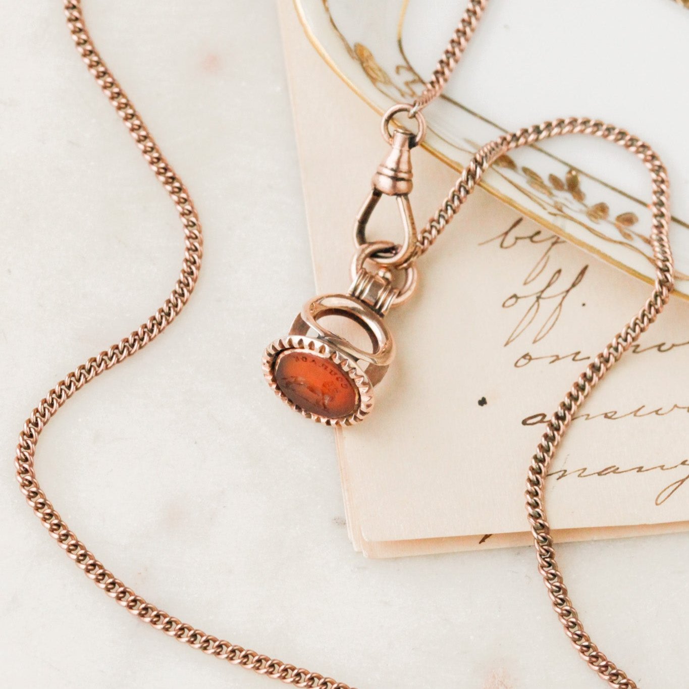 "Courage" Lion Fob Necklace