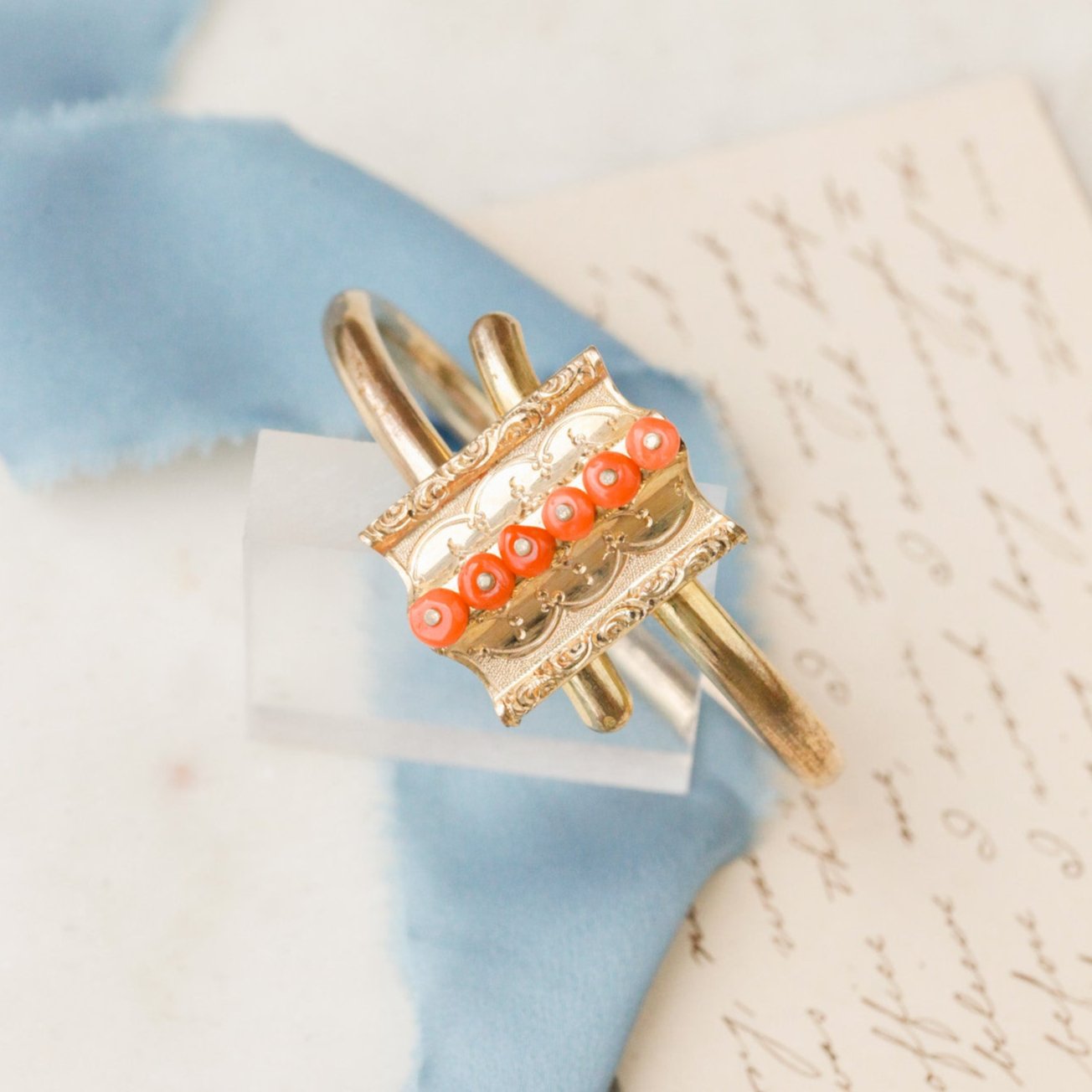 Gene Coral Bracelet