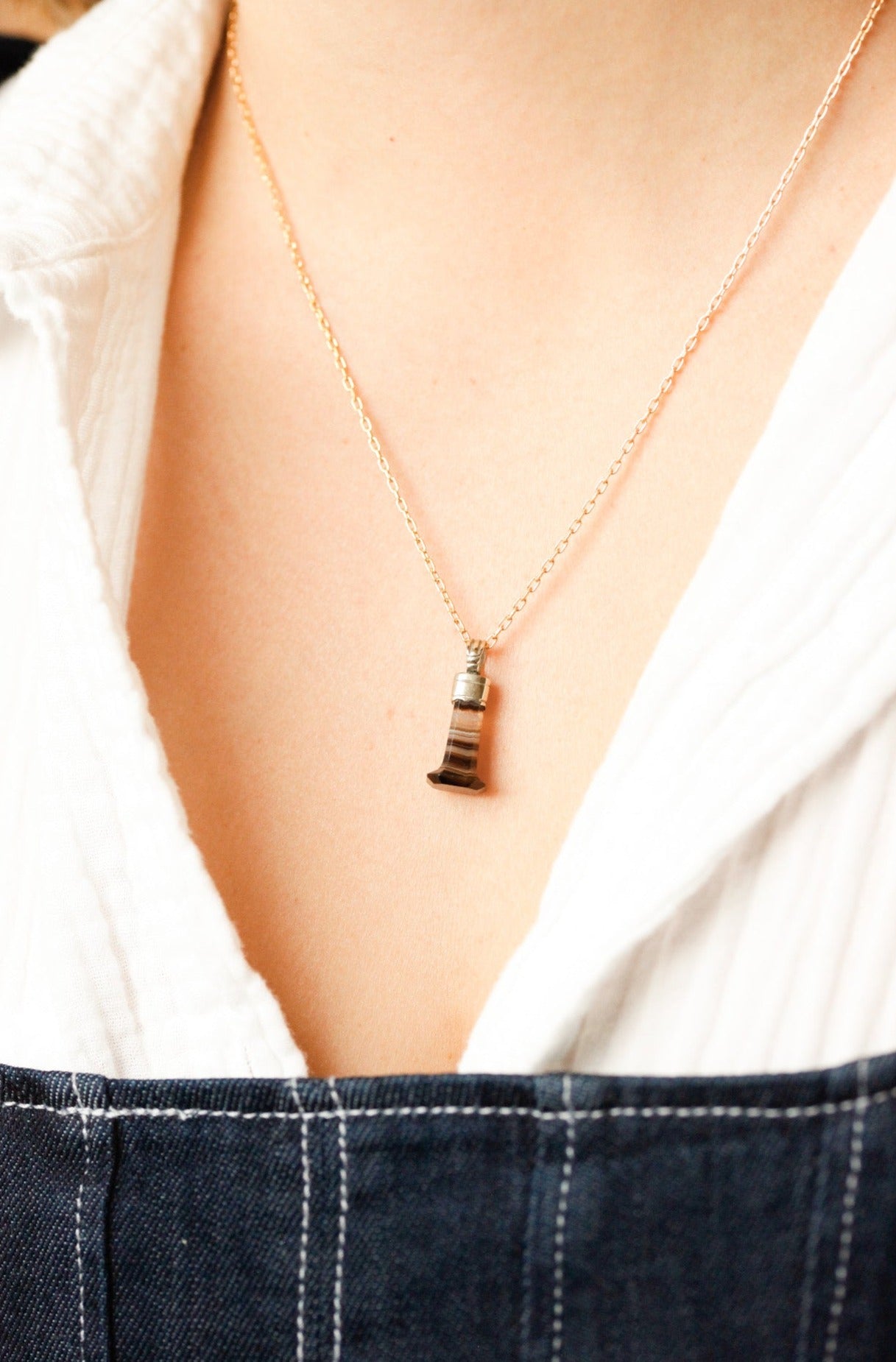 Jerome Agate Seal Pendant