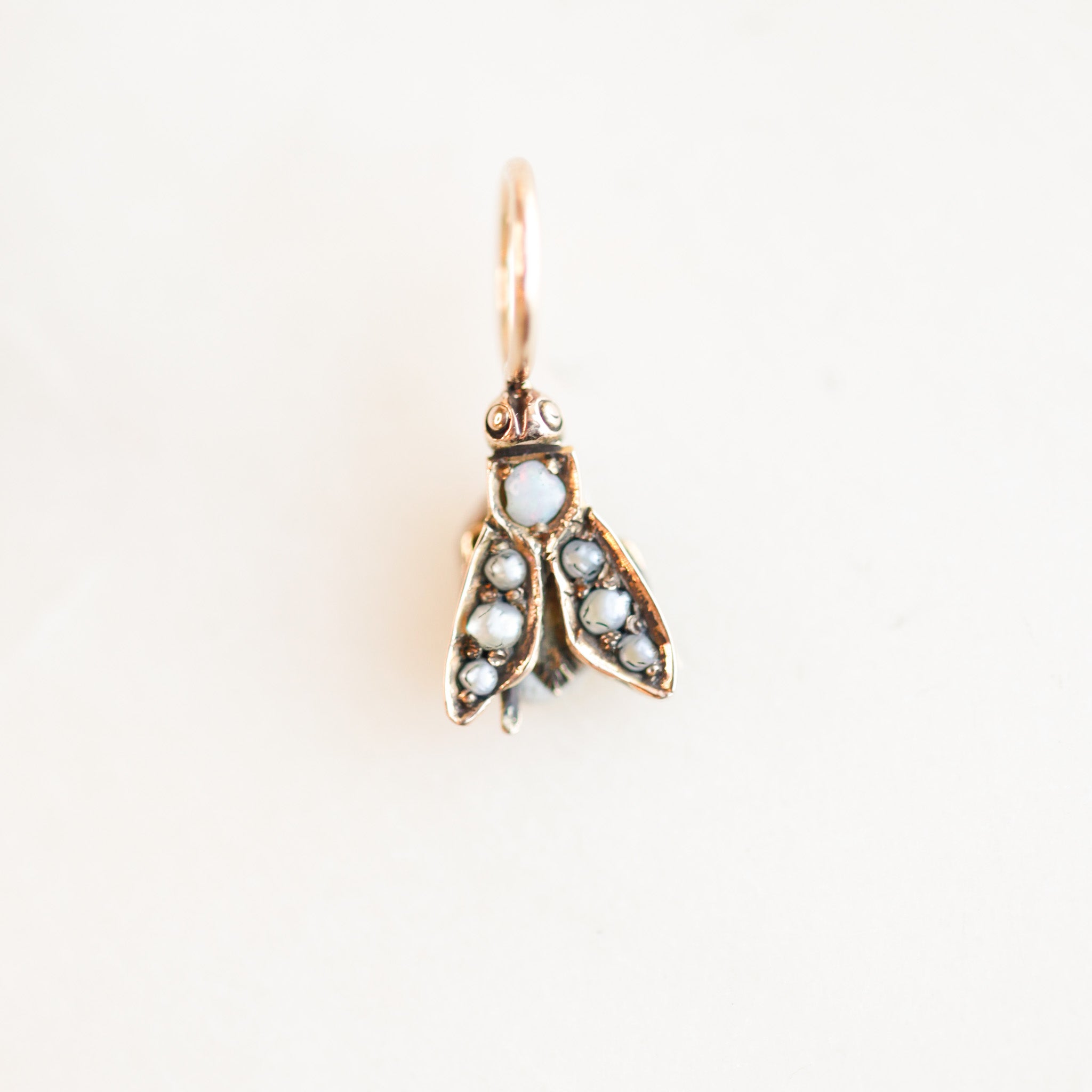 Buzzie Opal and Pearl Insect Charm