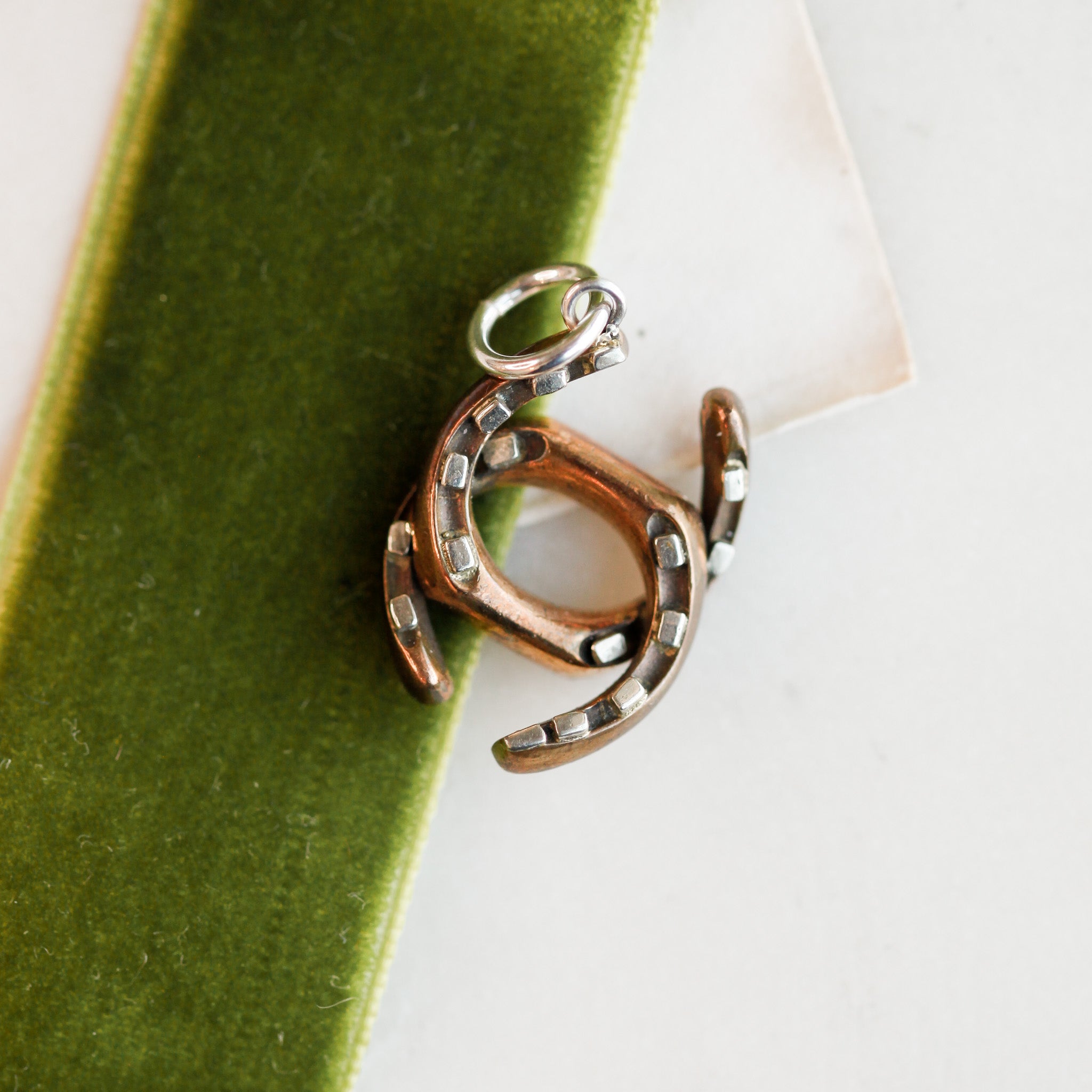 Double Horseshoe Charm